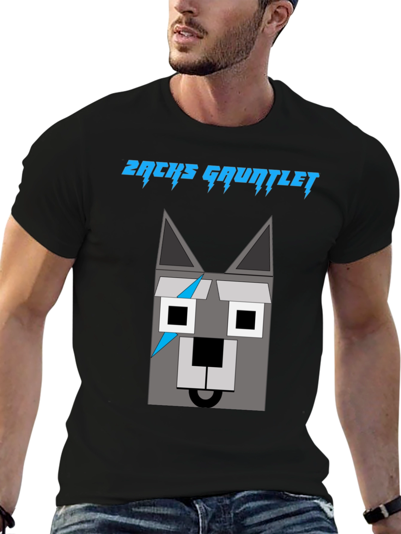 Black Zachs Gauntlet Graphic T-Shirt view 6