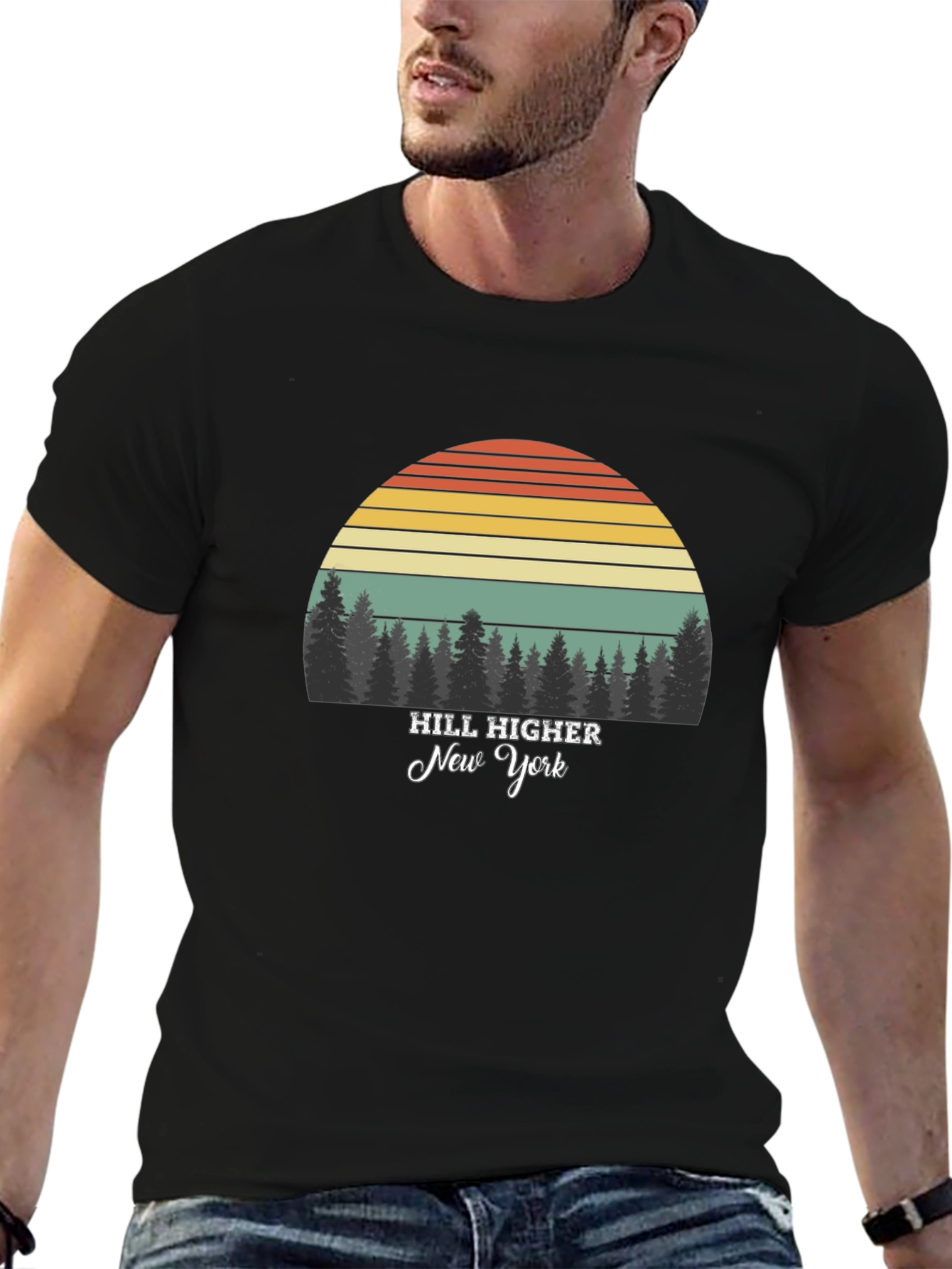 Black Hill Higher New York Retro Graphic Tee view 6