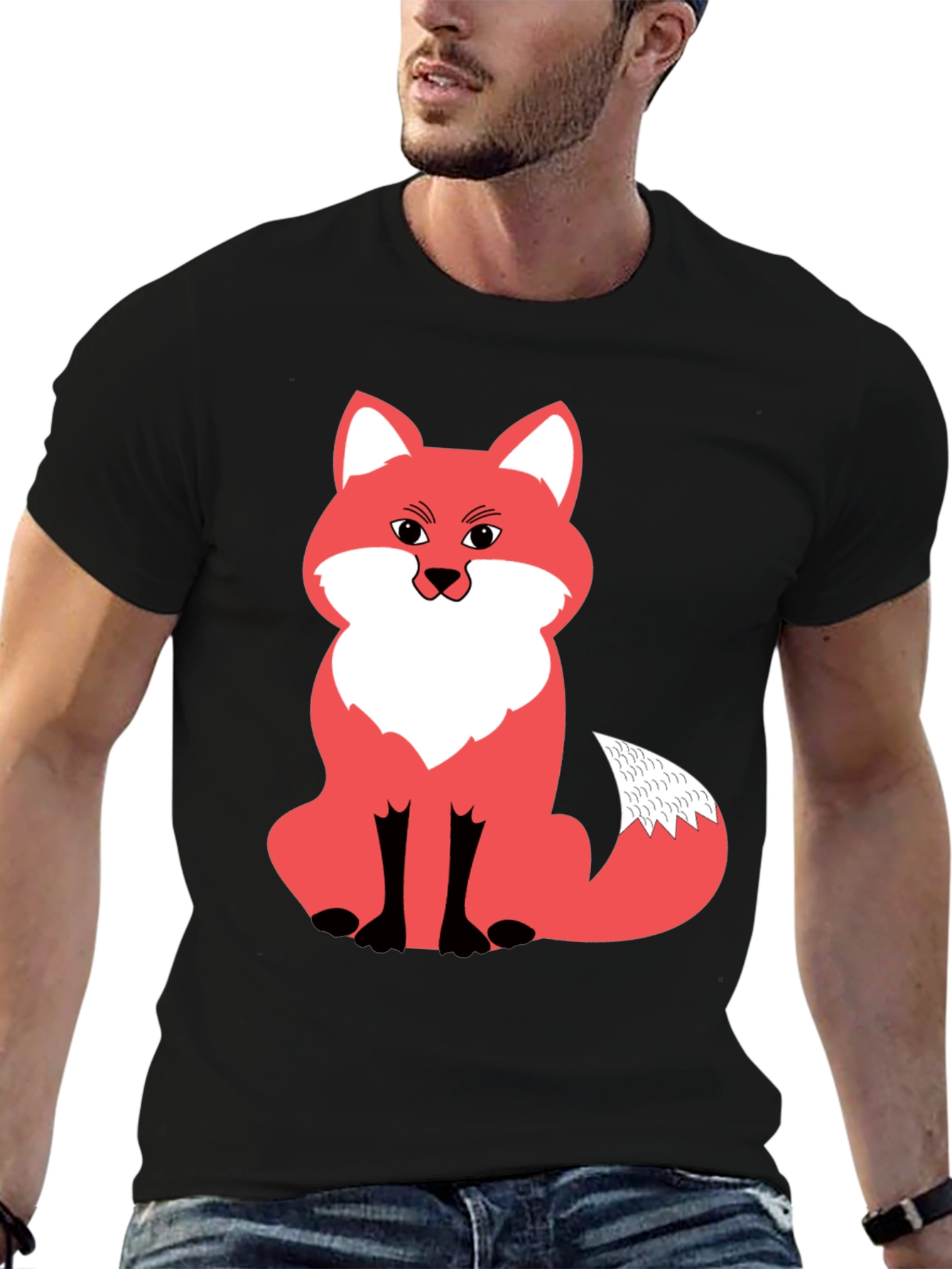 Black Fox Graphic Tee - Casual Comfort view 6
