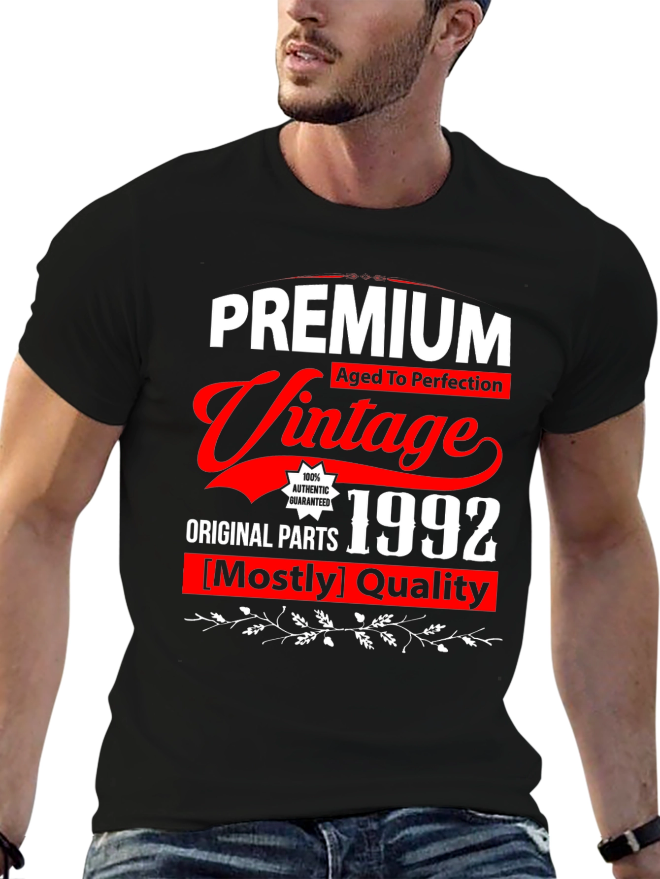 Black Premium Vintage 1992 T-Shirt view 6