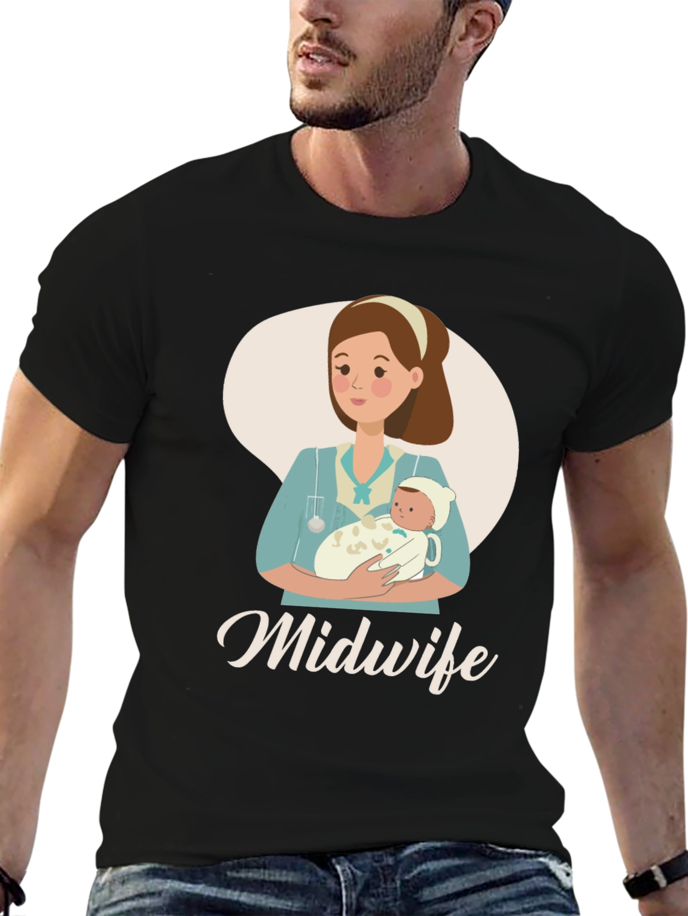 Midwife Graphic T-Shirt - Gift for Healthcare Providers - 6
