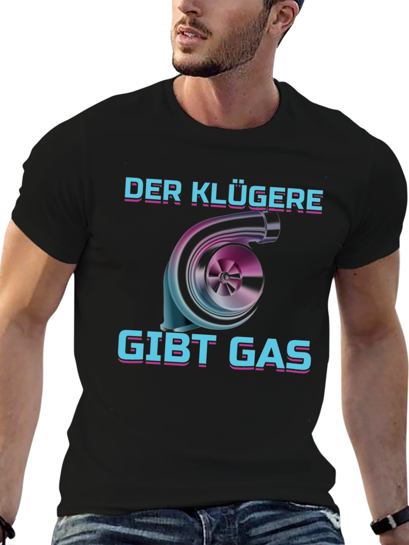 Der Klügere Gibt Gas Turbo T-Shirt - 6