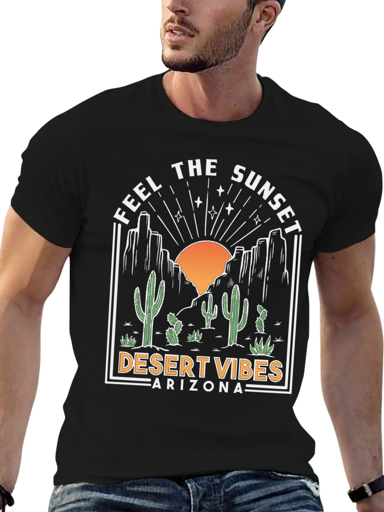 Black Desert Vibes Arizona Graphic Tee view 6