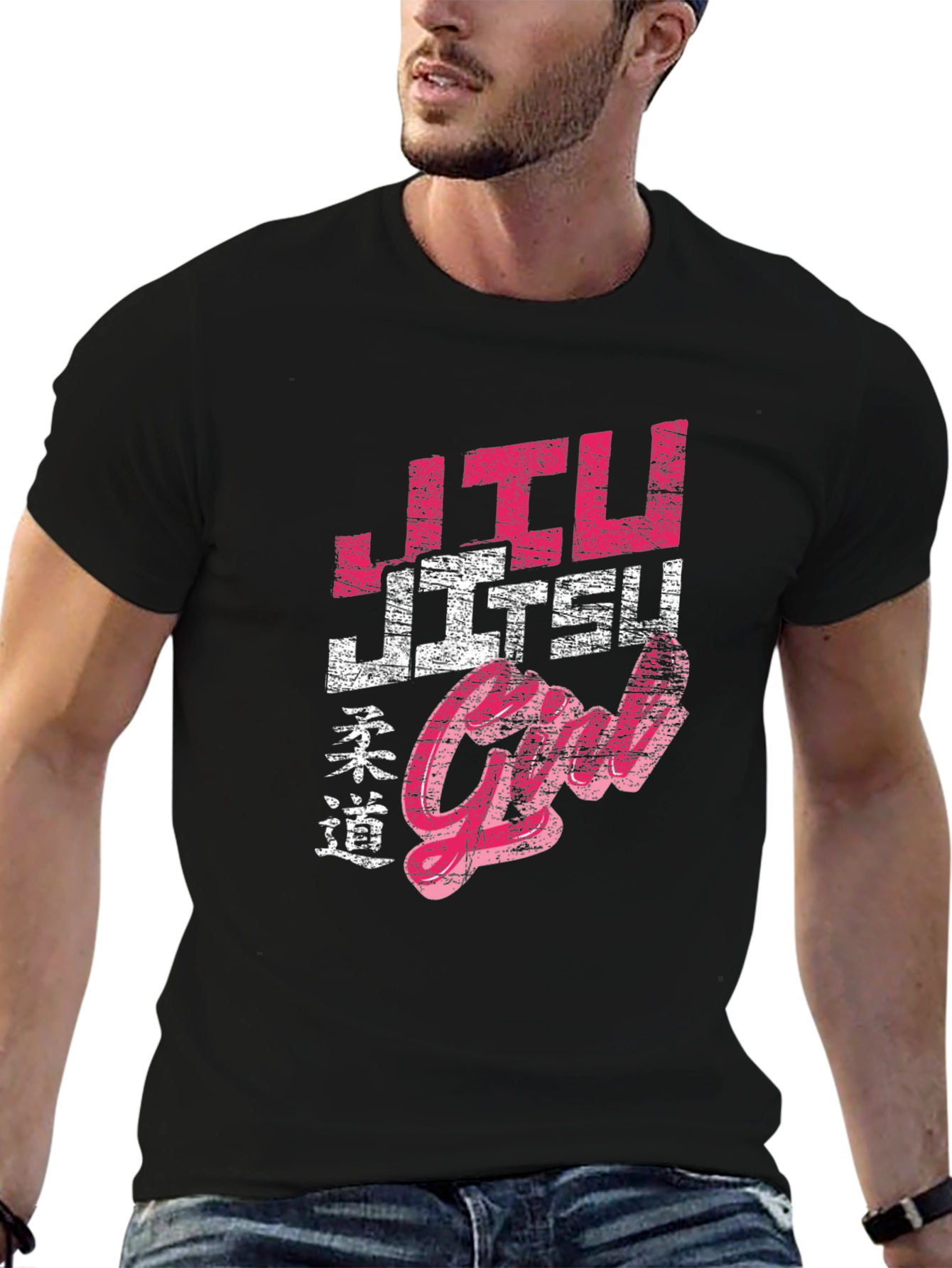 Black Jiu Jitsu Girl Graphic Tee view 6