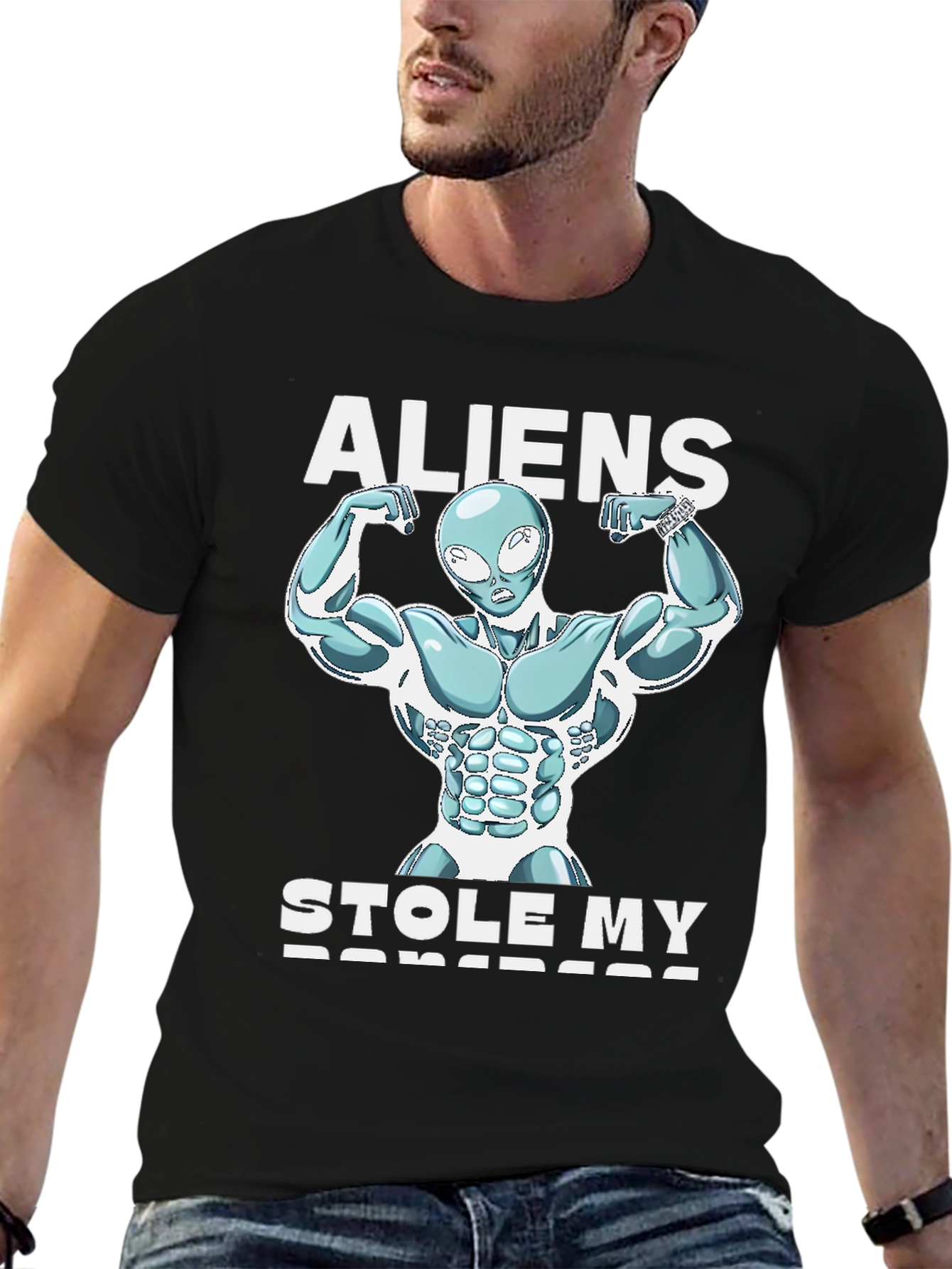 Aliens Stole My Barbells T-Shirt - 6
