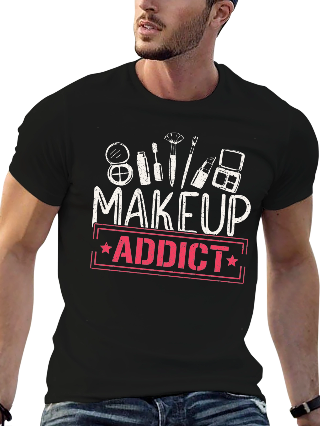 Makeup Addict Graphic T-Shirt - Stylish Casual Wear - 6