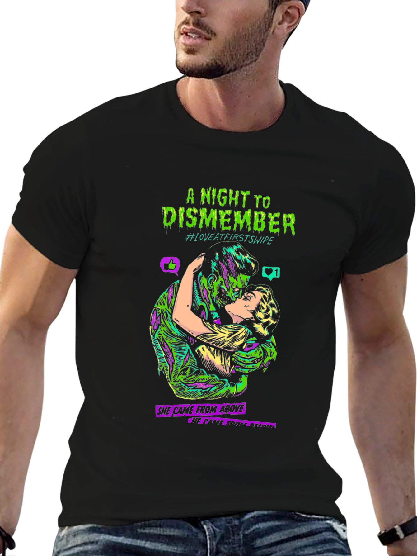 Black A Night to Dismember T-Shirt view 6