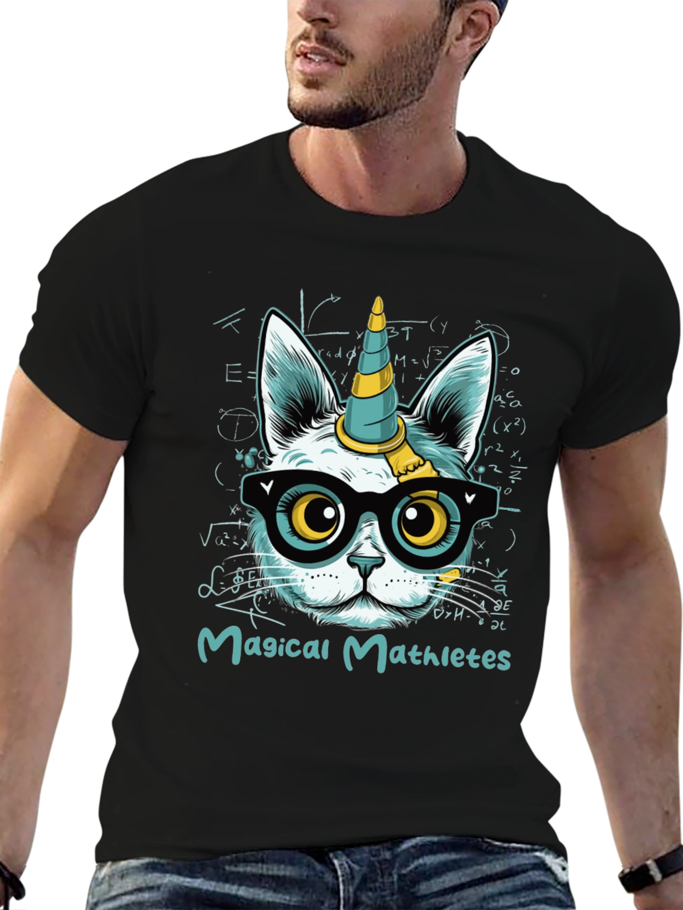 Black Magical Mathletes T-Shirt view 6