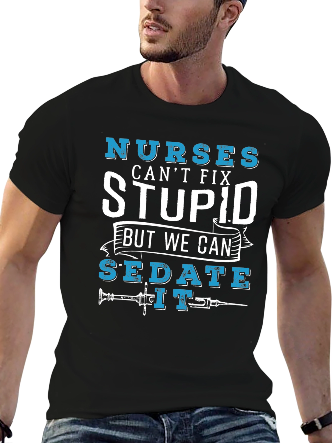 Black Nurses Can't Fix Stupid T-Shirt view 6