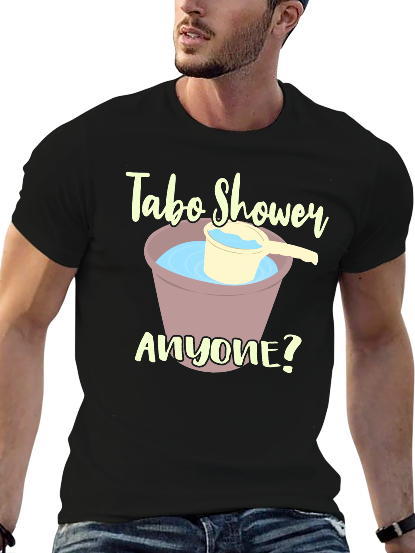 Tabo Shower T-Shirt - Unique Novelty Tee - 6