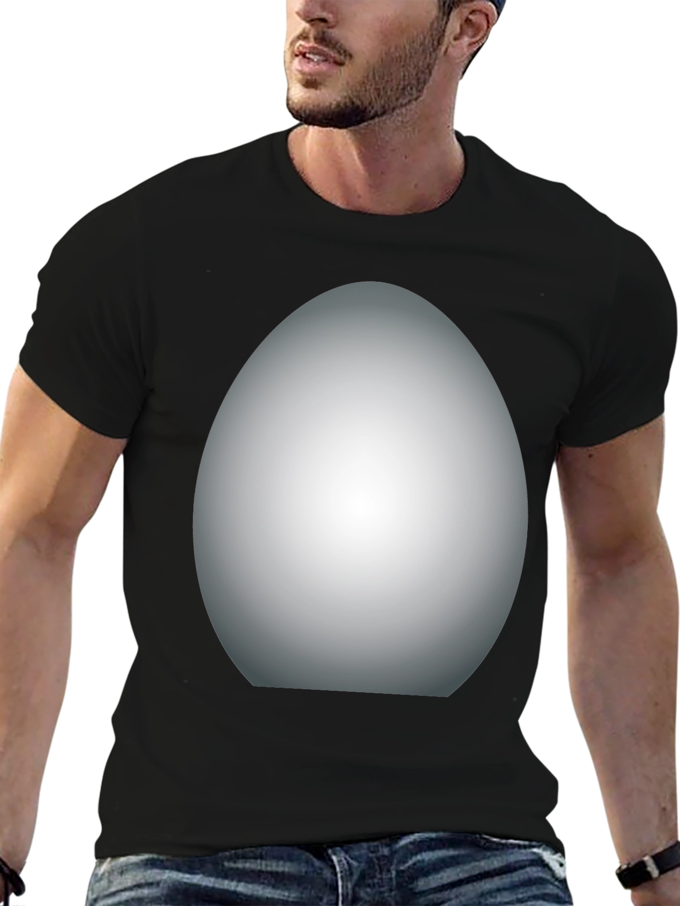 Black Egg-cellent Black T-Shirt view 6