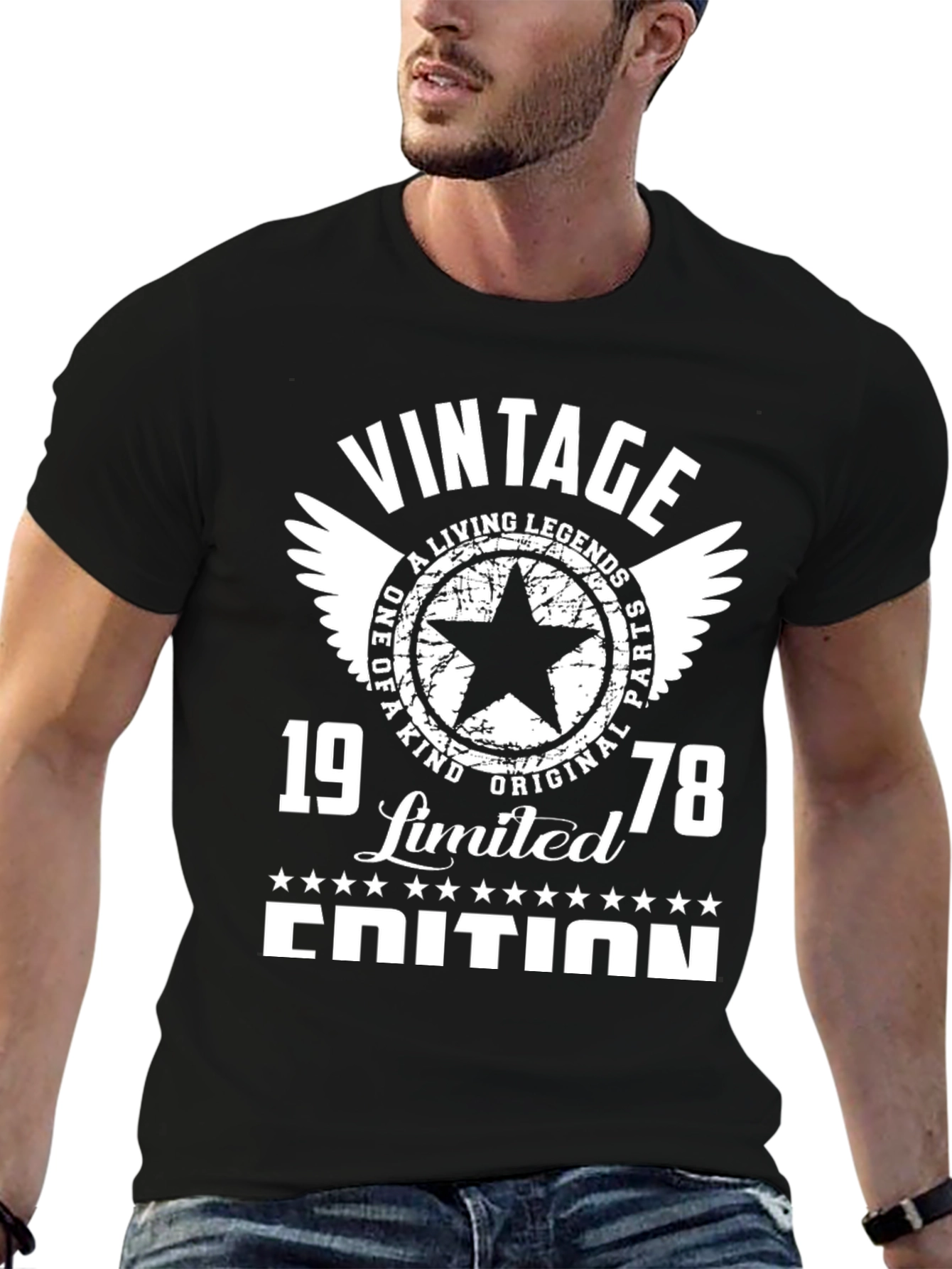 Black Vintage 1978 Limited Edition Graphic T-Shirt view 6