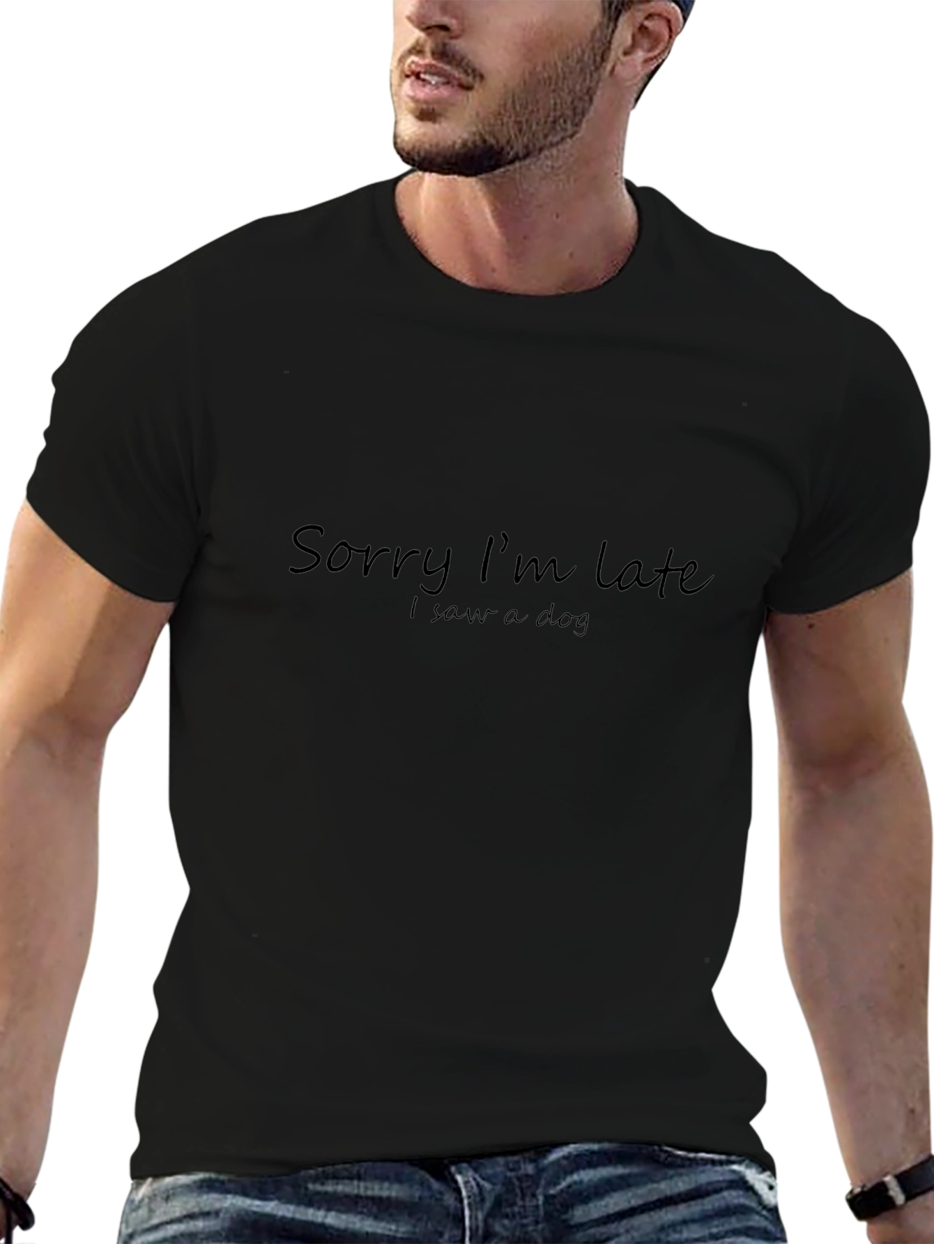 Sorry I'm Late I Saw A Dog T-Shirt - 6
