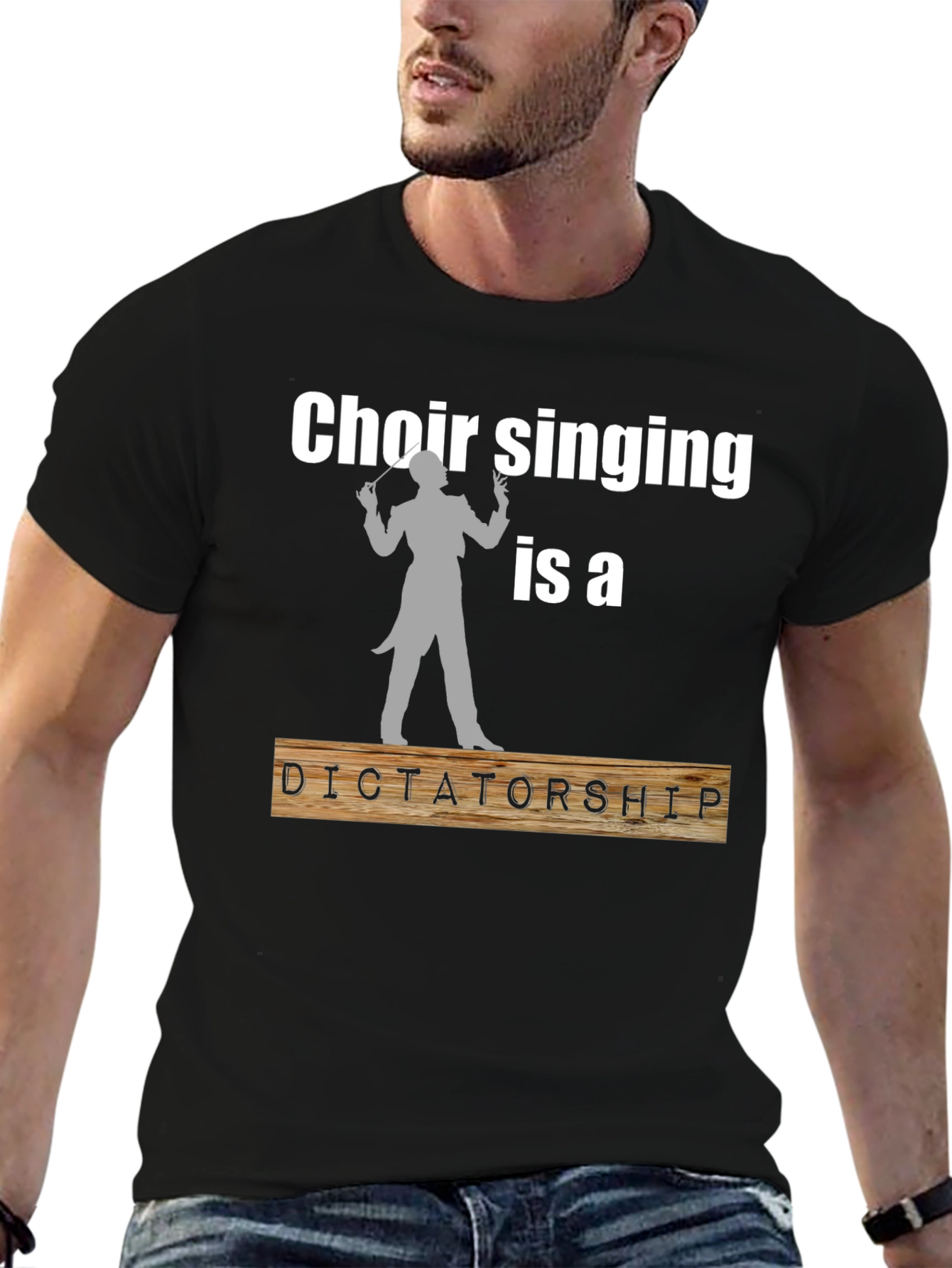 Black Choir Singing is a Dictatorship T-Shirt view 6