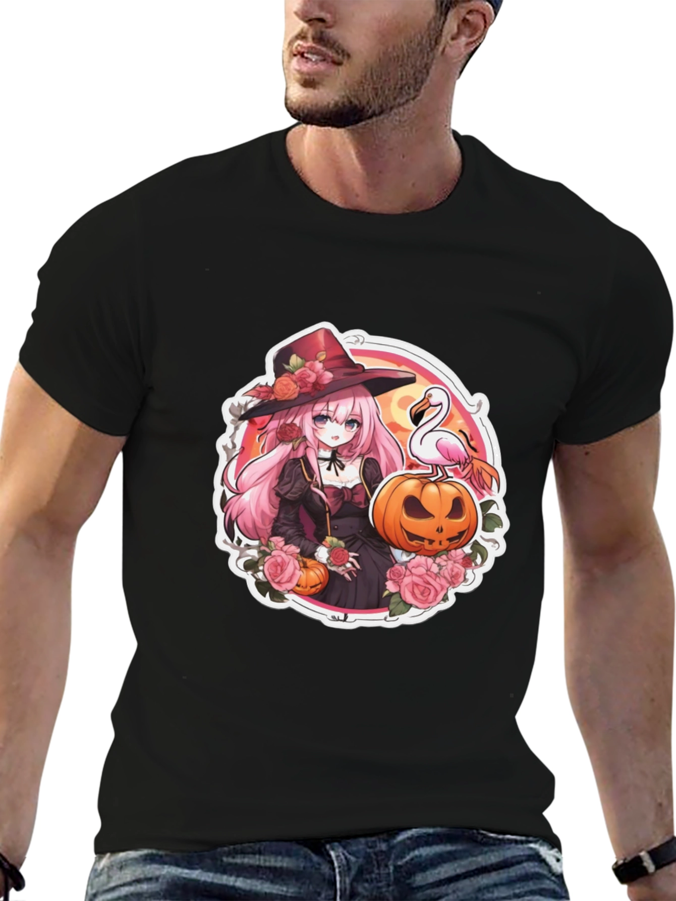 Halloween Witch Anime T-Shirt - 6