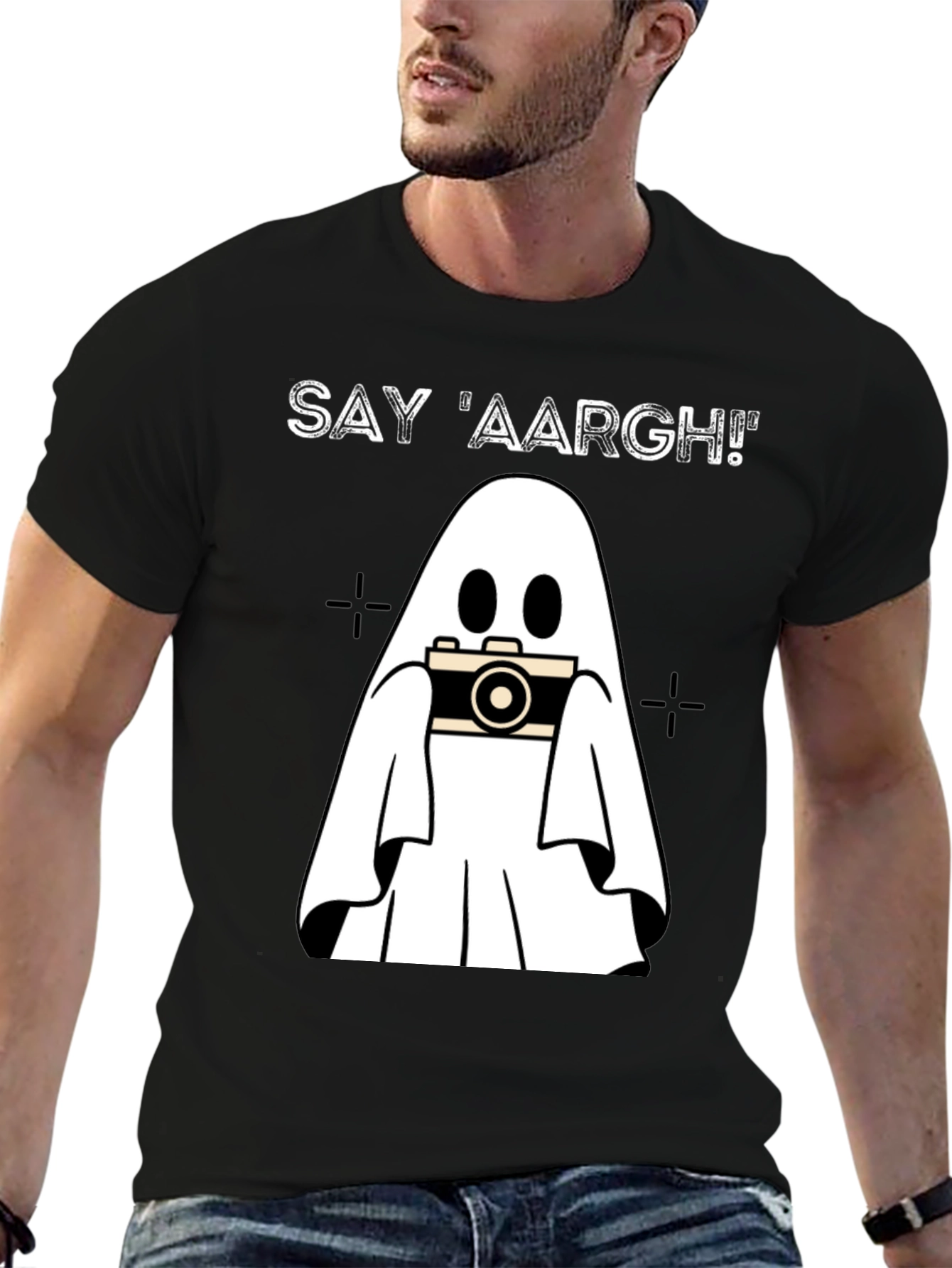 Ghost Photographer T-Shirt - Say 'AARGH!' - 6