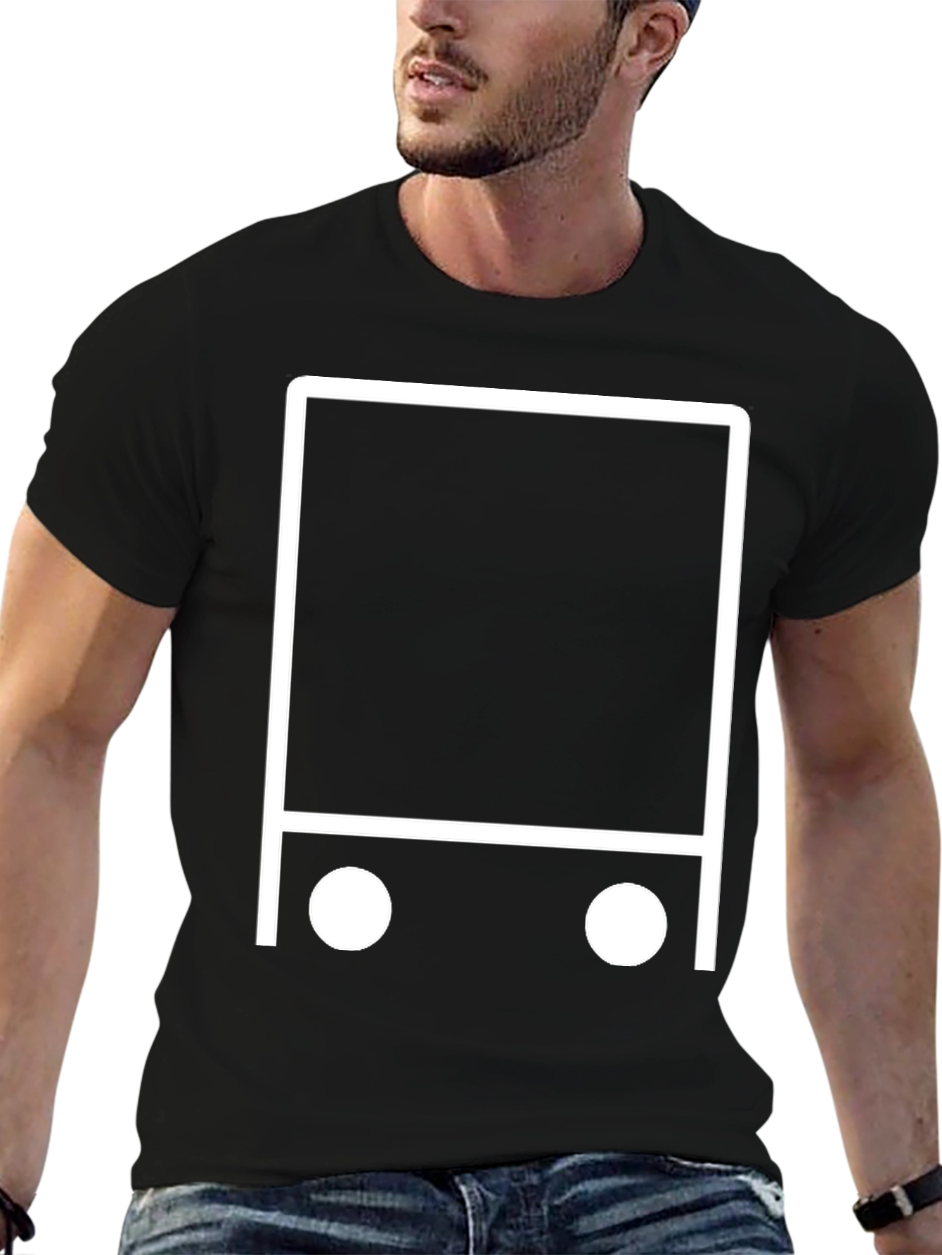 Abstract Bus Graphic Tee - Modern Style - 6