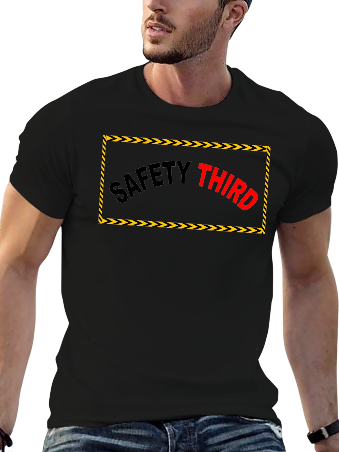 Black Safety Third Graphic T-Shirt view 6