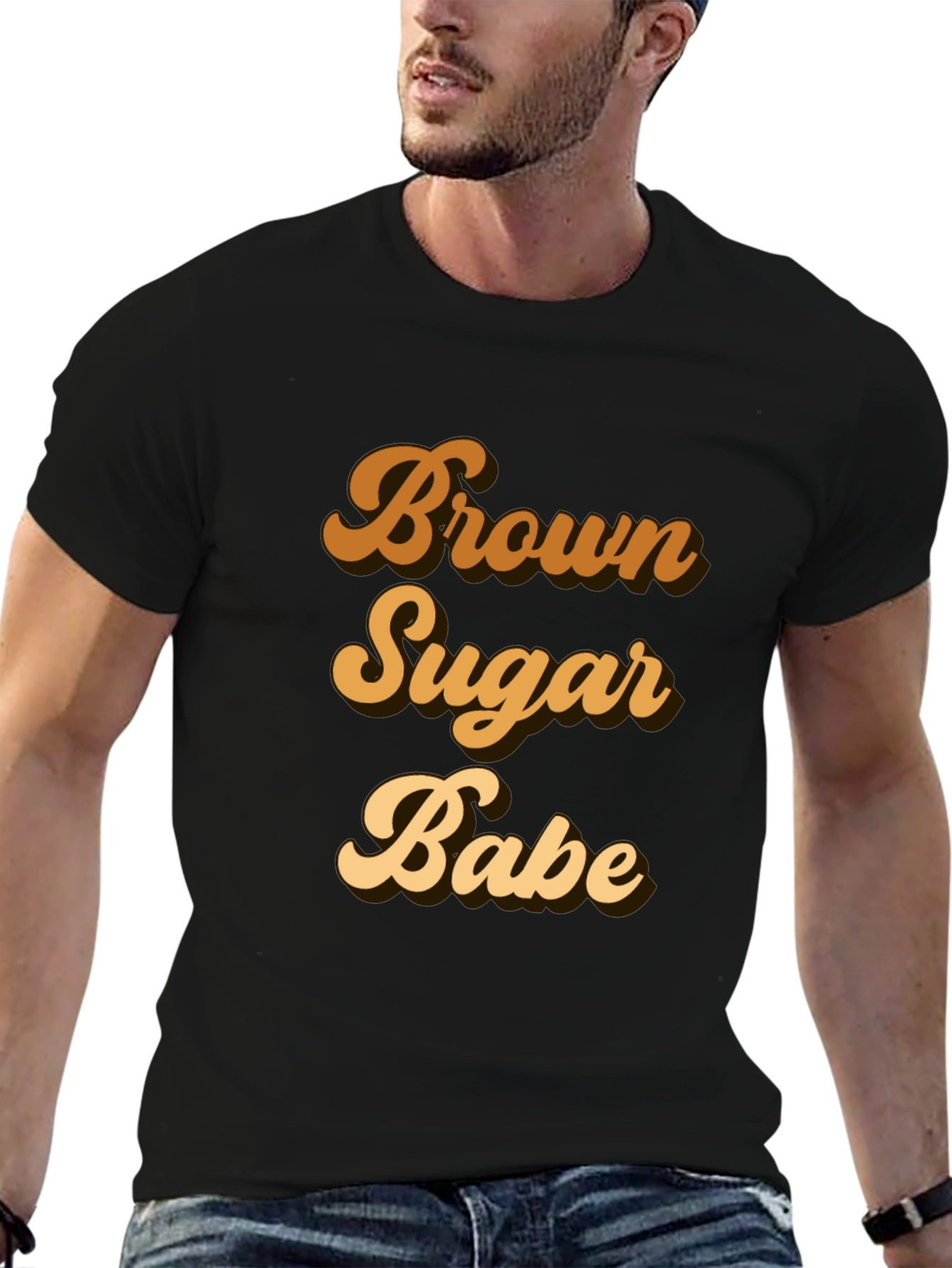 Black Brown Sugar Babe Black T-Shirt view 6