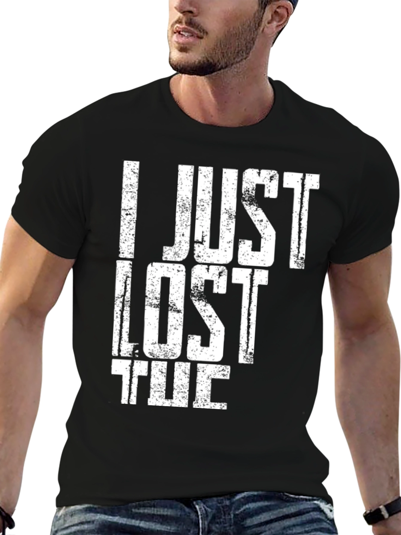 Black I Just Lost The Game Black Tee view 6