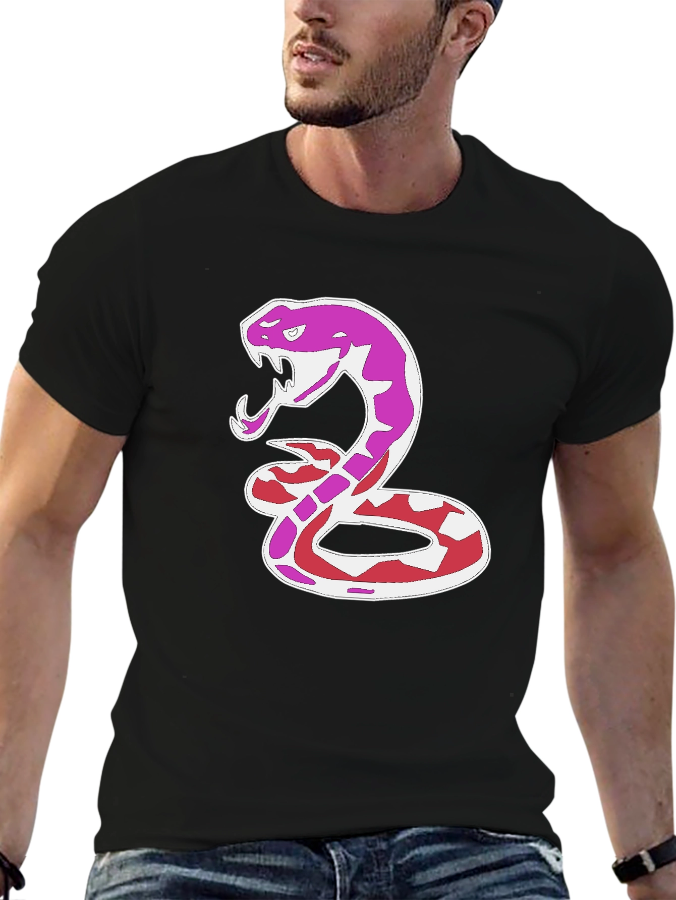 Black Snake Graphic T-Shirt view 6