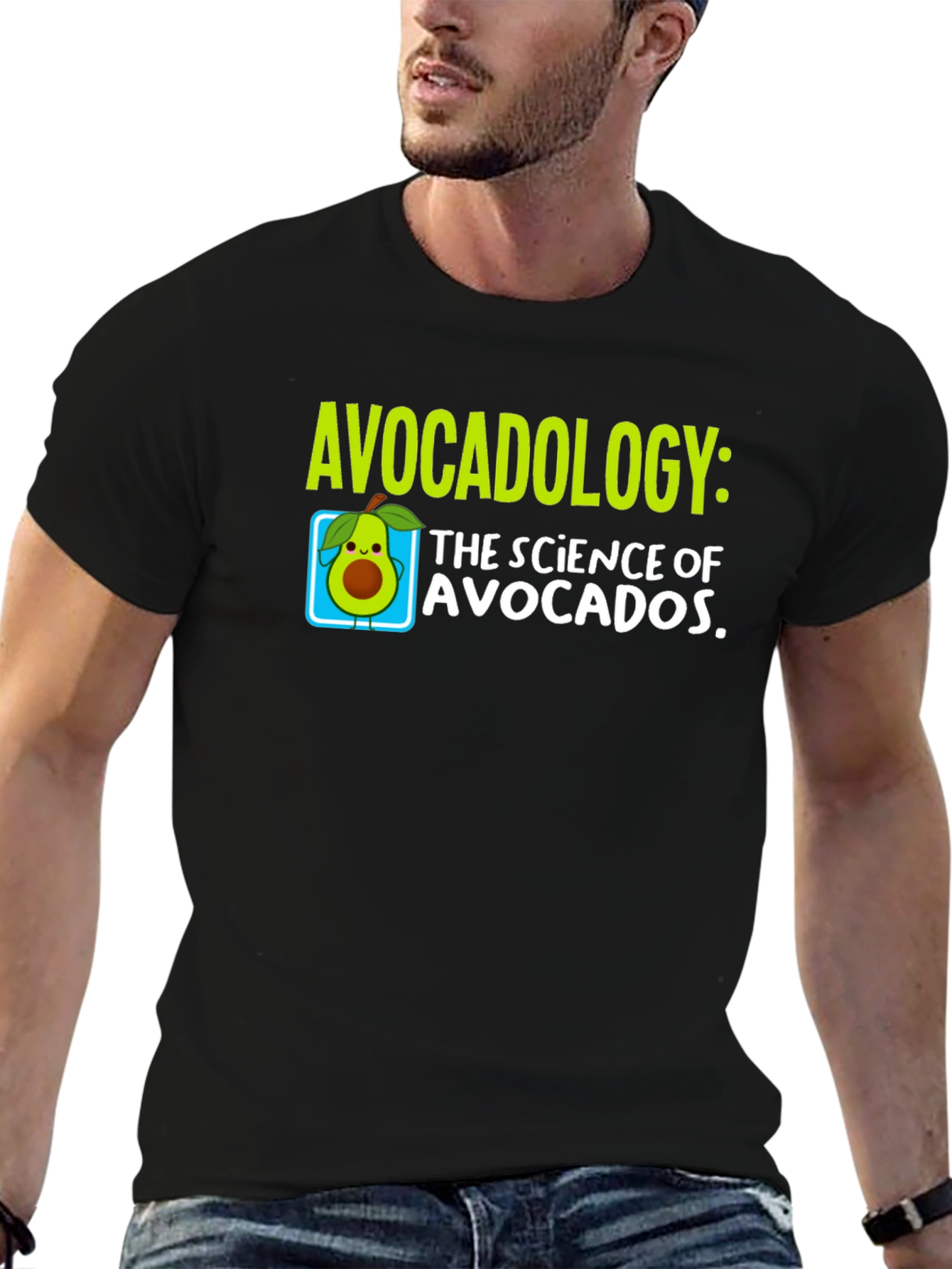 Black Avocadology T-Shirt: Science of Avocados view 6