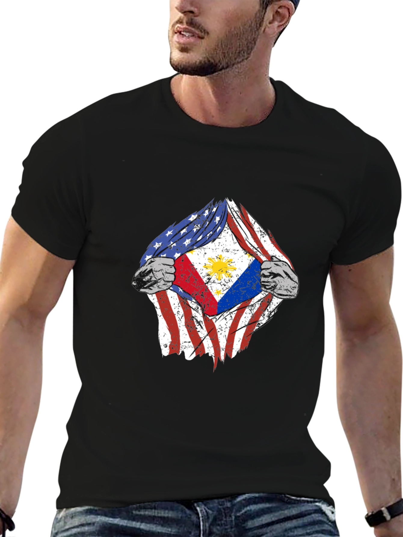 USA Philippines Flag T-Shirt - 6