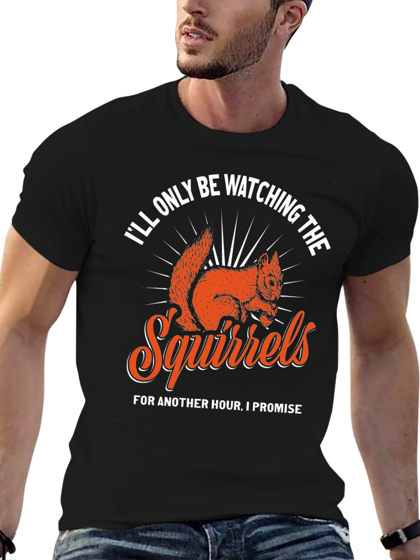 Black Squirrels T-Shirt - I'll Only Be Watching view 6