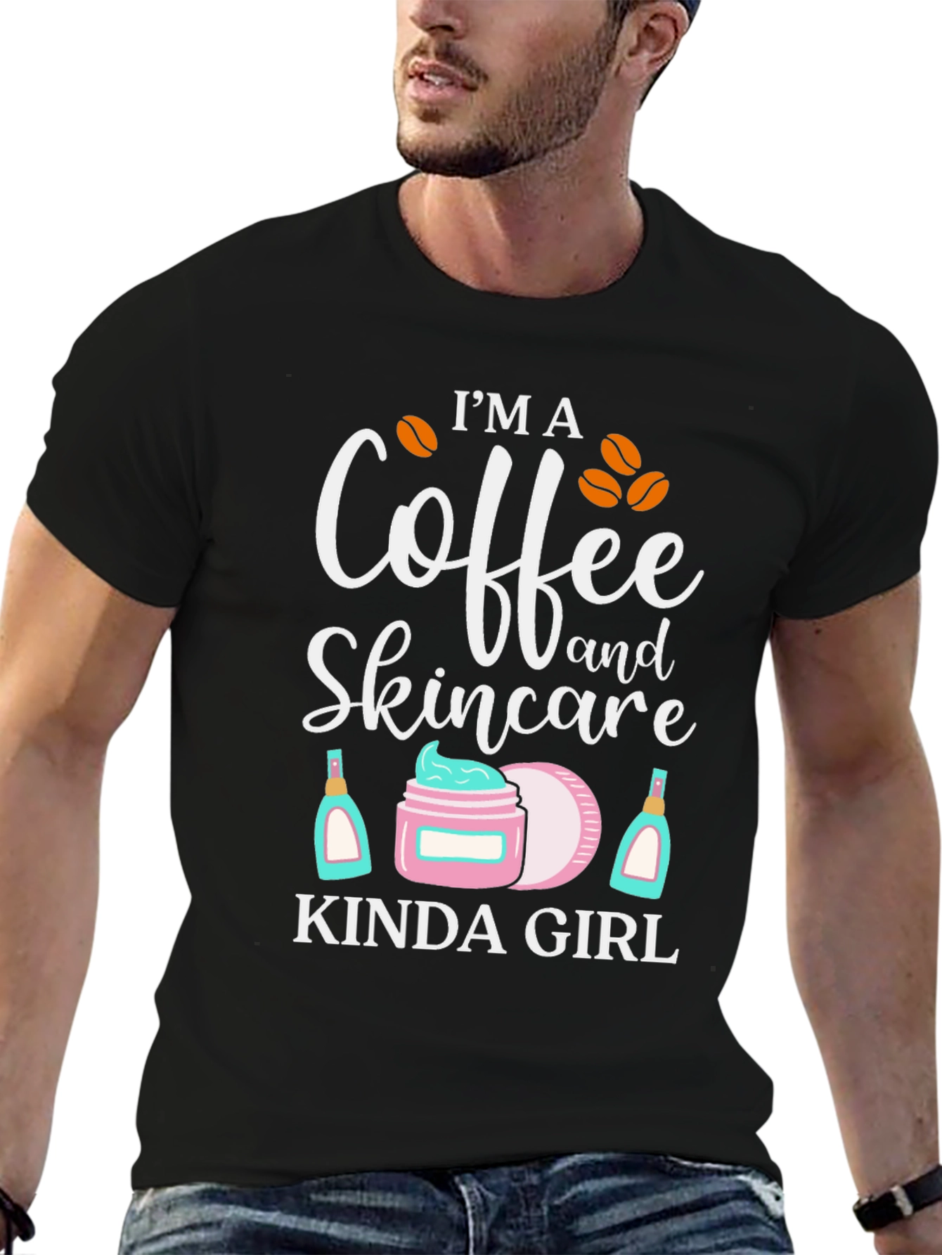 Black Coffee & Skincare Kinda Girl Graphic Tee view 6
