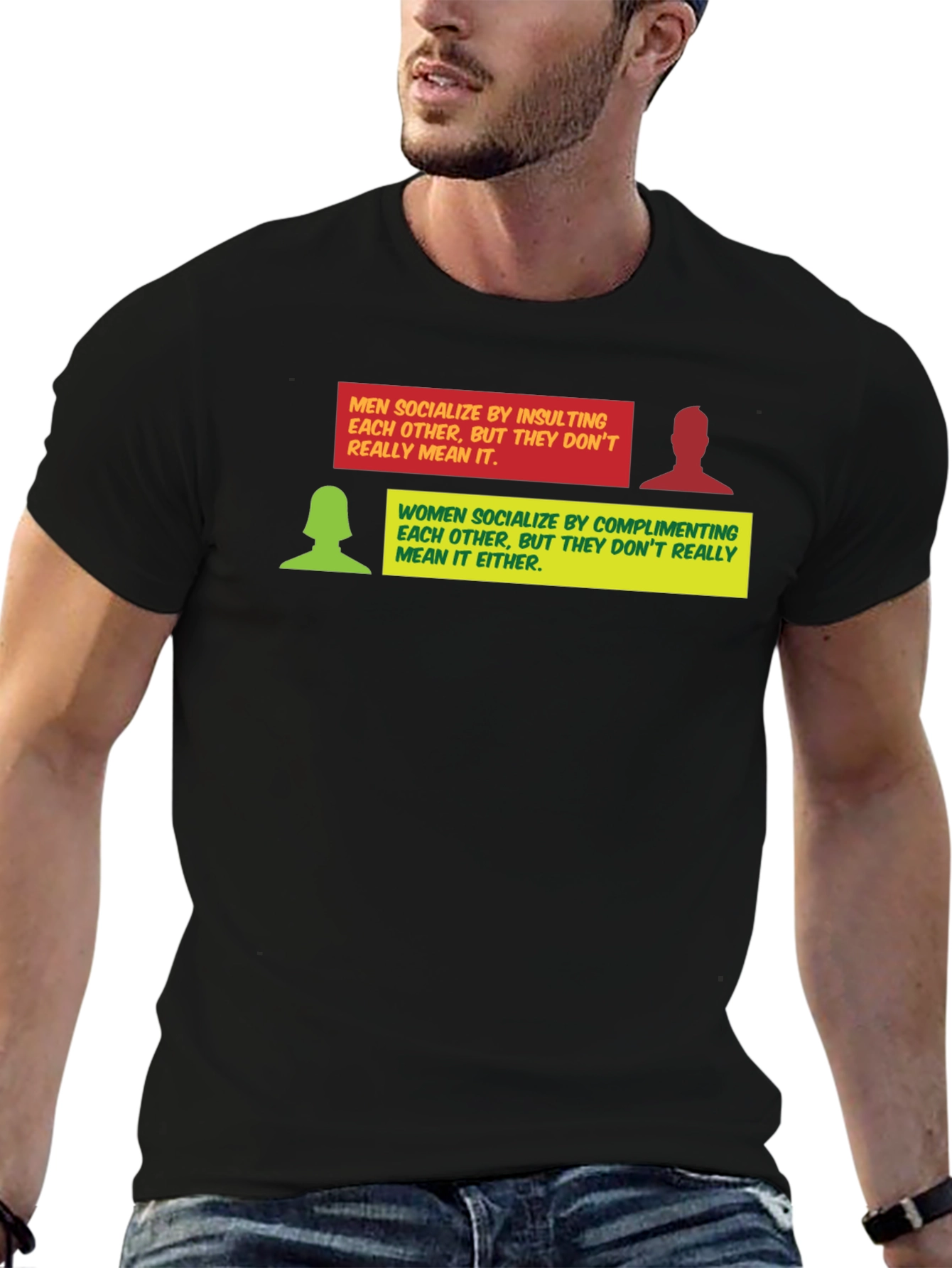 Black Humorous Gender Socialization T-Shirt view 6