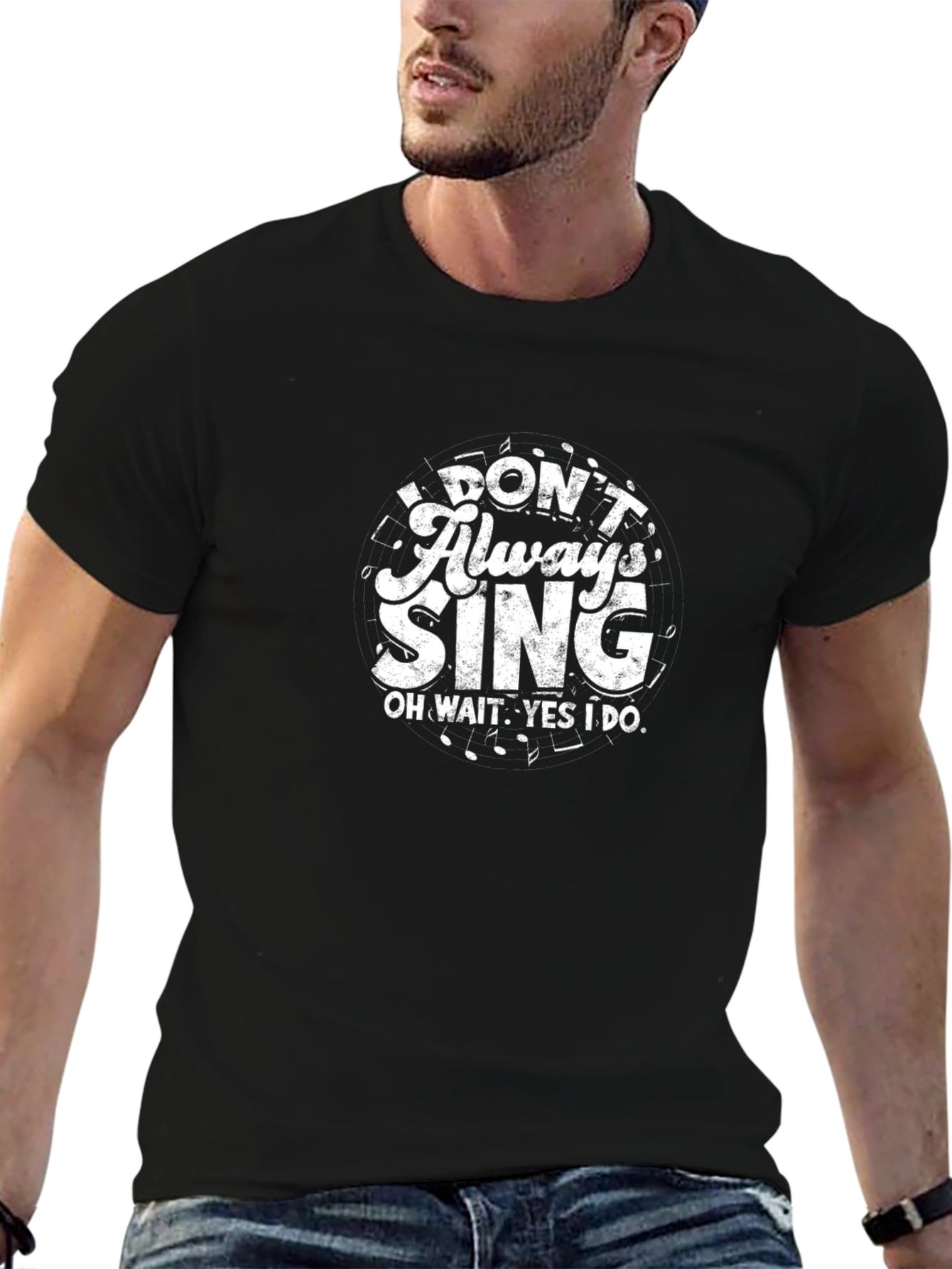 Black Don't Always Sing T-Shirt Funny Singer Tee view 6