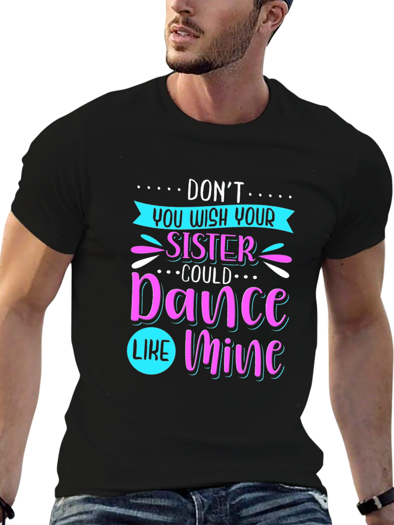 Black Dance Sister Graphic Tee - Black T-Shirt view 6