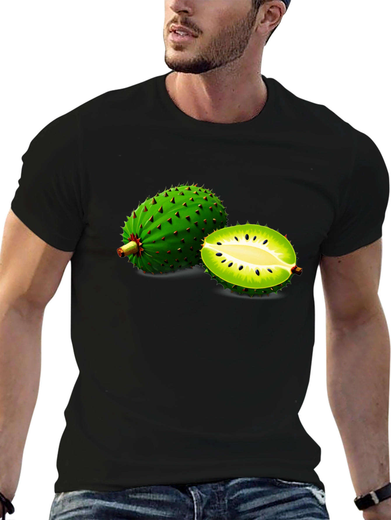 Black Soursop Fruit Graphic Tee - Unique Design! view 6