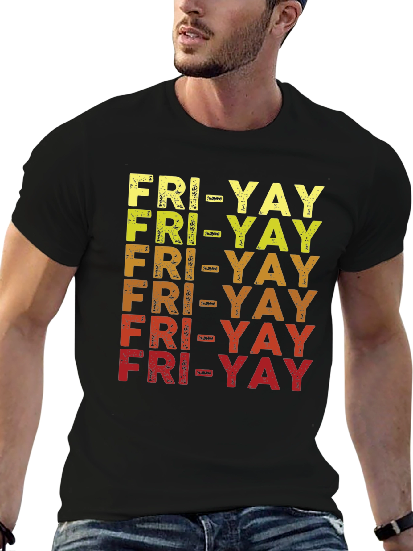 Black Fun FRI-YAY T-Shirt  view 6
