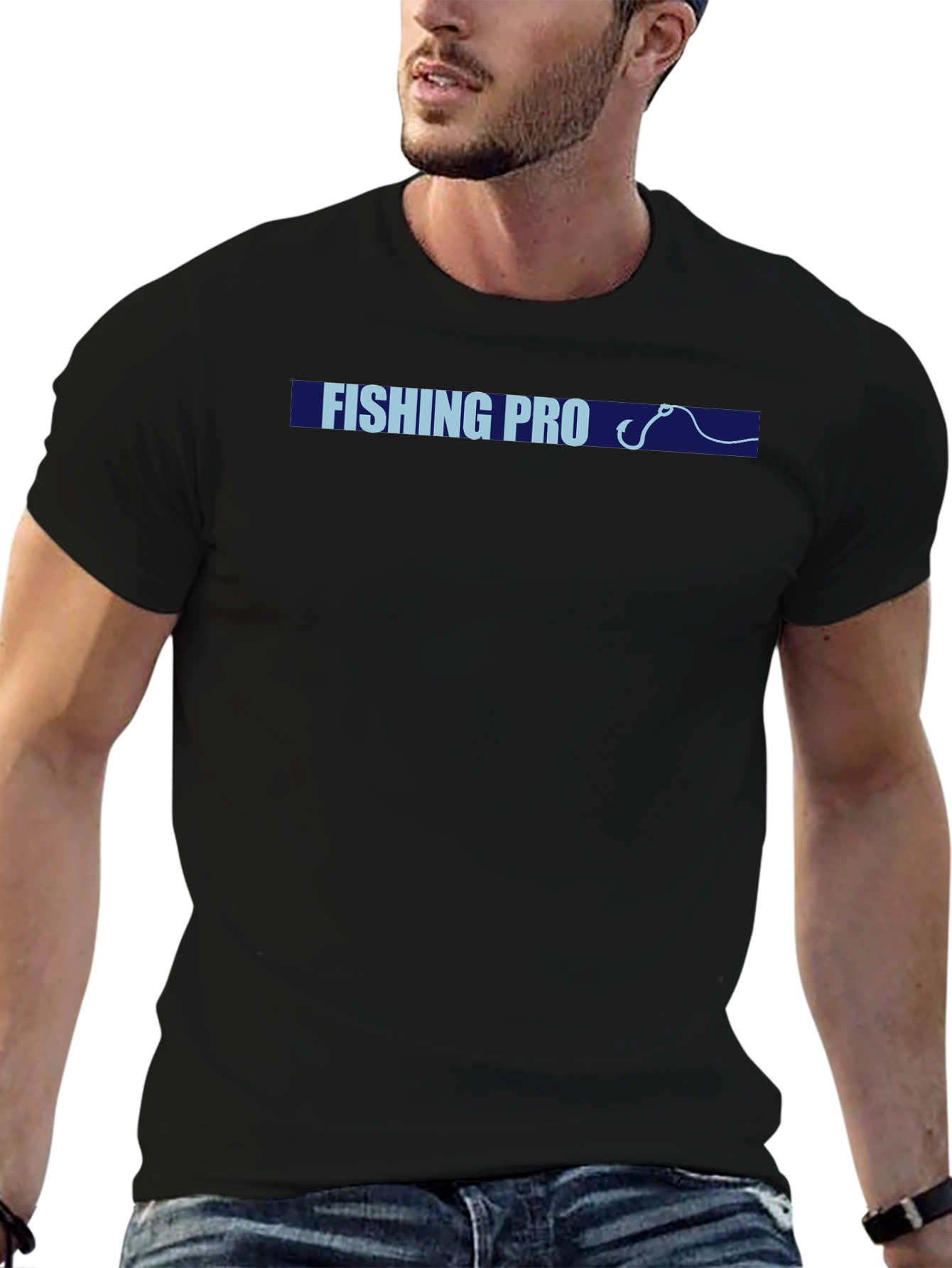Black Fishing Pro T-Shirt - Angler Apparel view 6