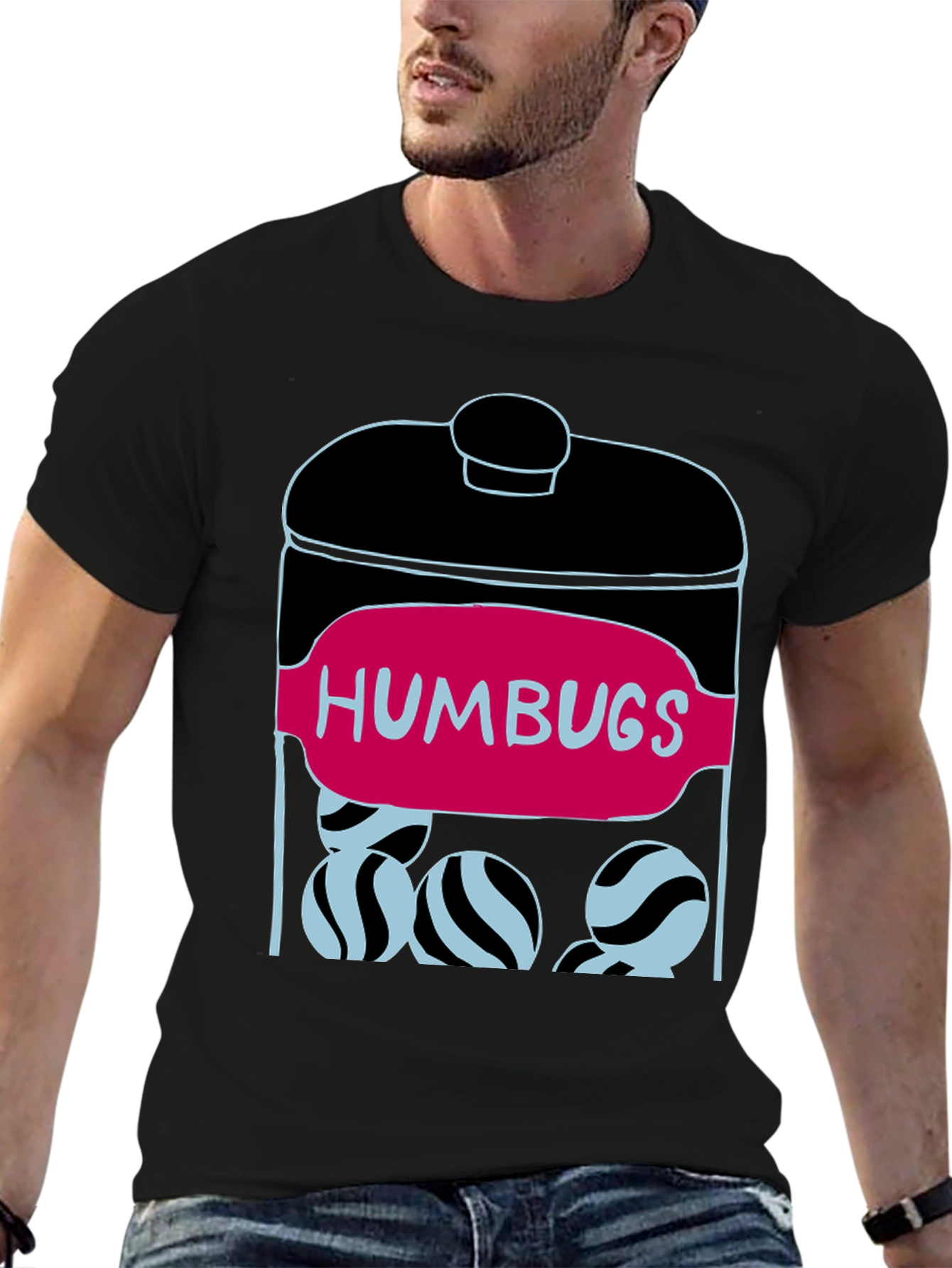Black Humbugs Candy Jar T-Shirt view 6