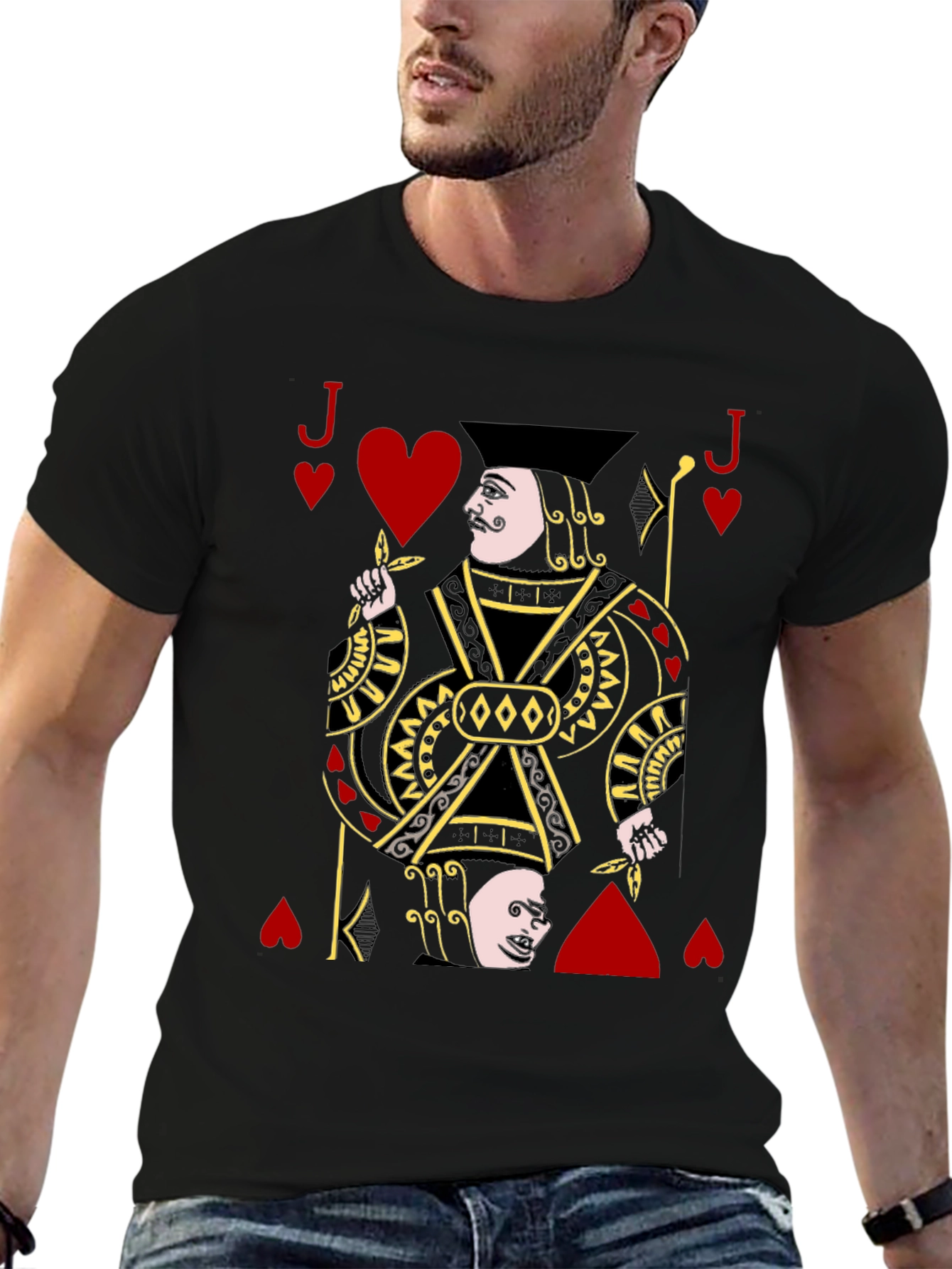 Black Jack of Hearts Graphic Tee view 6