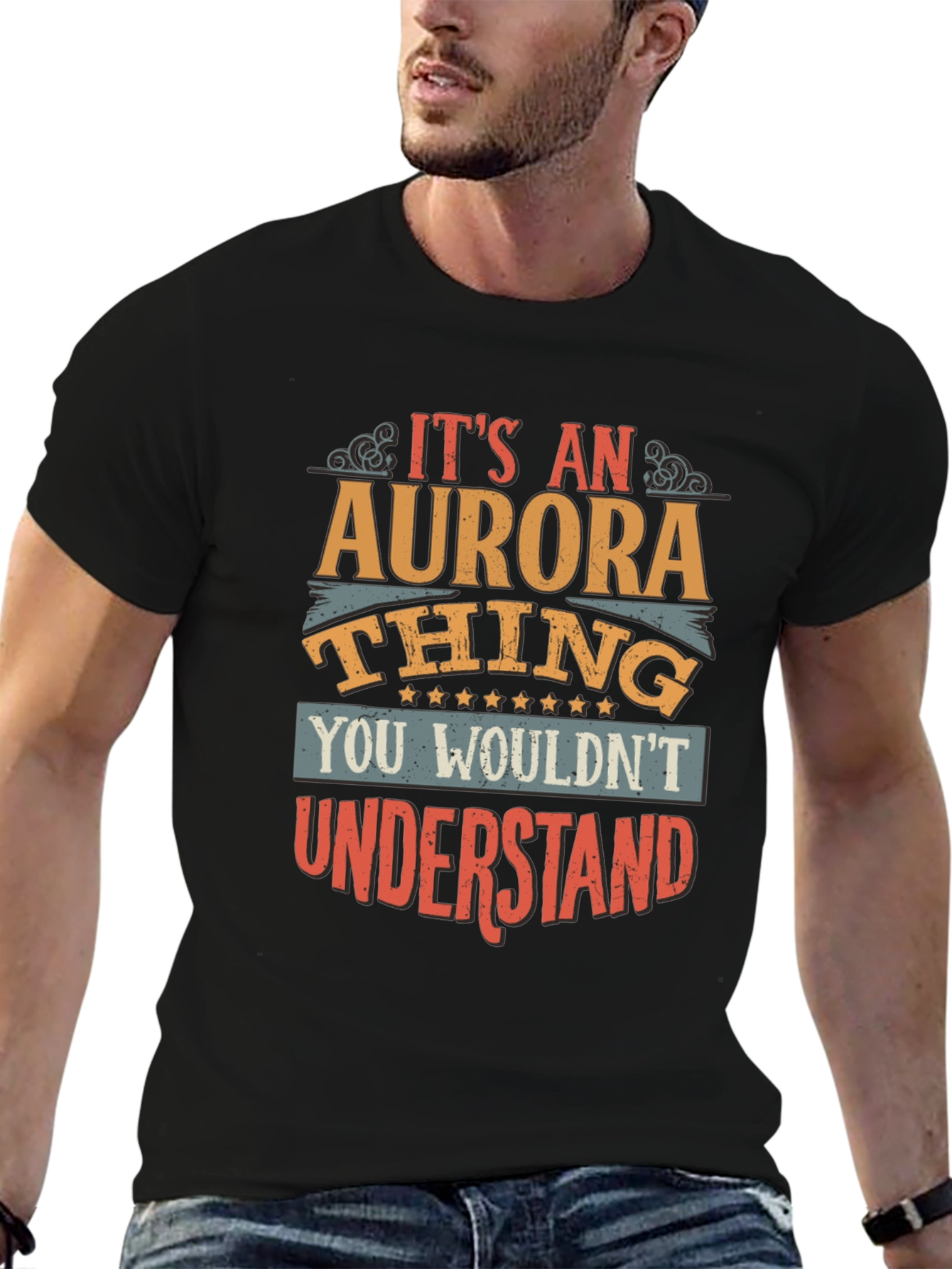 Black It's an Aurora Thing - Graphic T-Shirt view 6