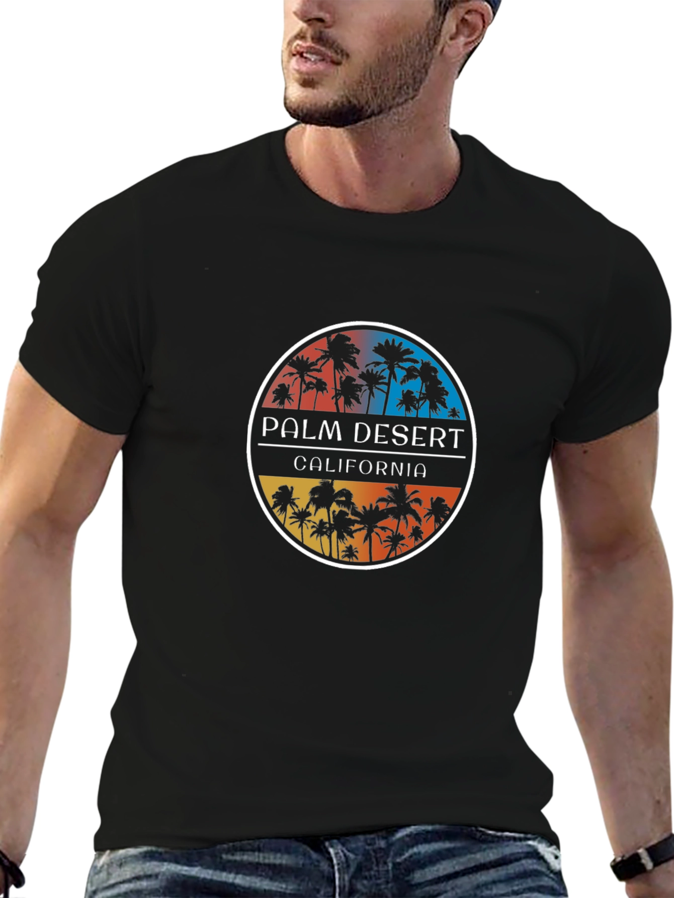 Black Palm Desert California Graphic Tee view 6
