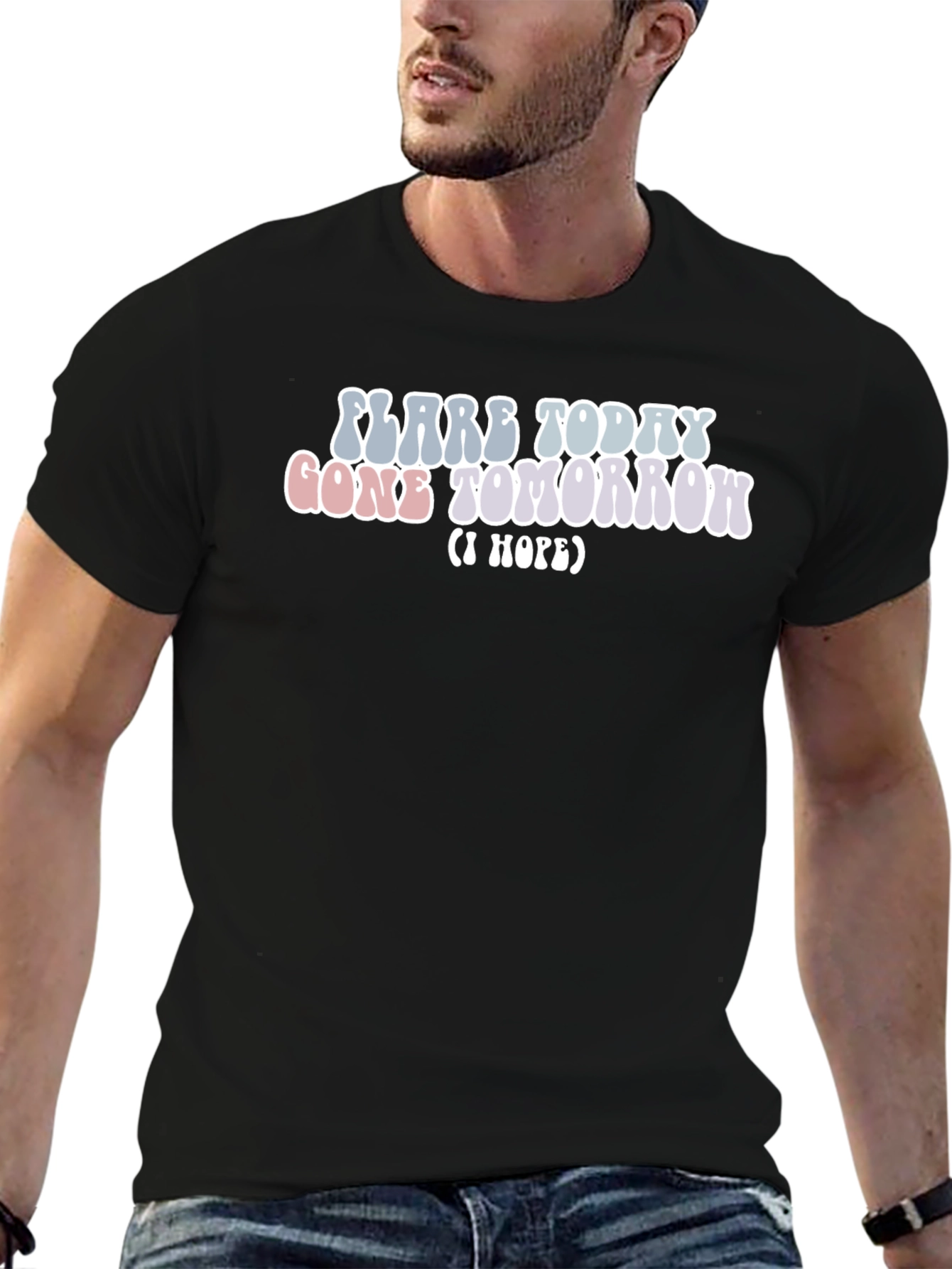 Black Flare Today Gone Tomorrow Graphic Tee view 6