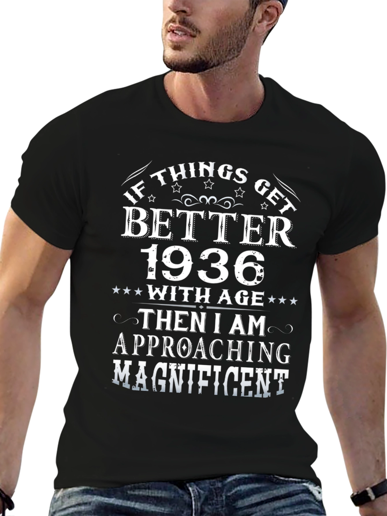 Black If Things Get Better 1936 Graphic Tee view 6