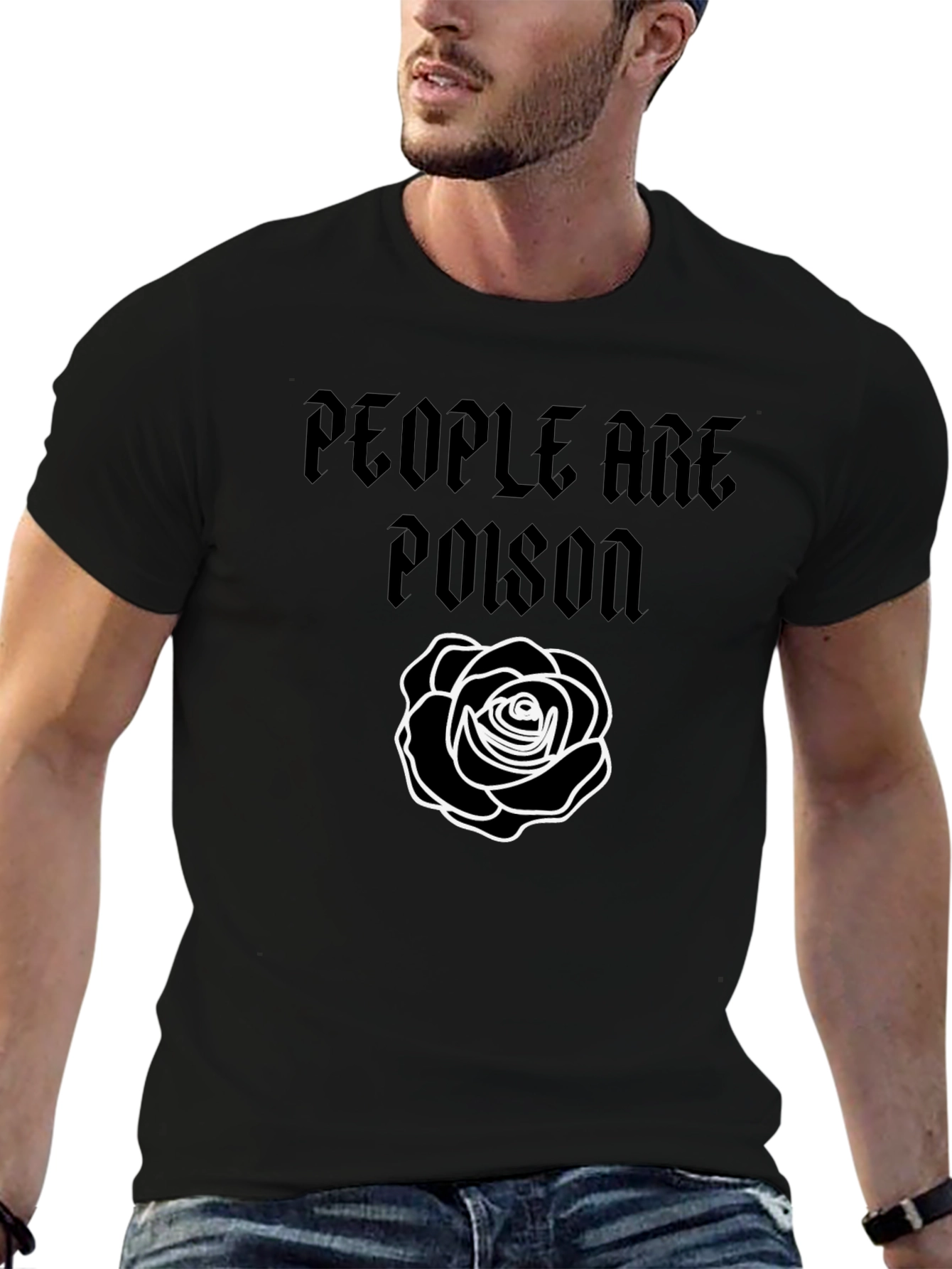 People Are Poison Rose Graphic T-Shirt - 6