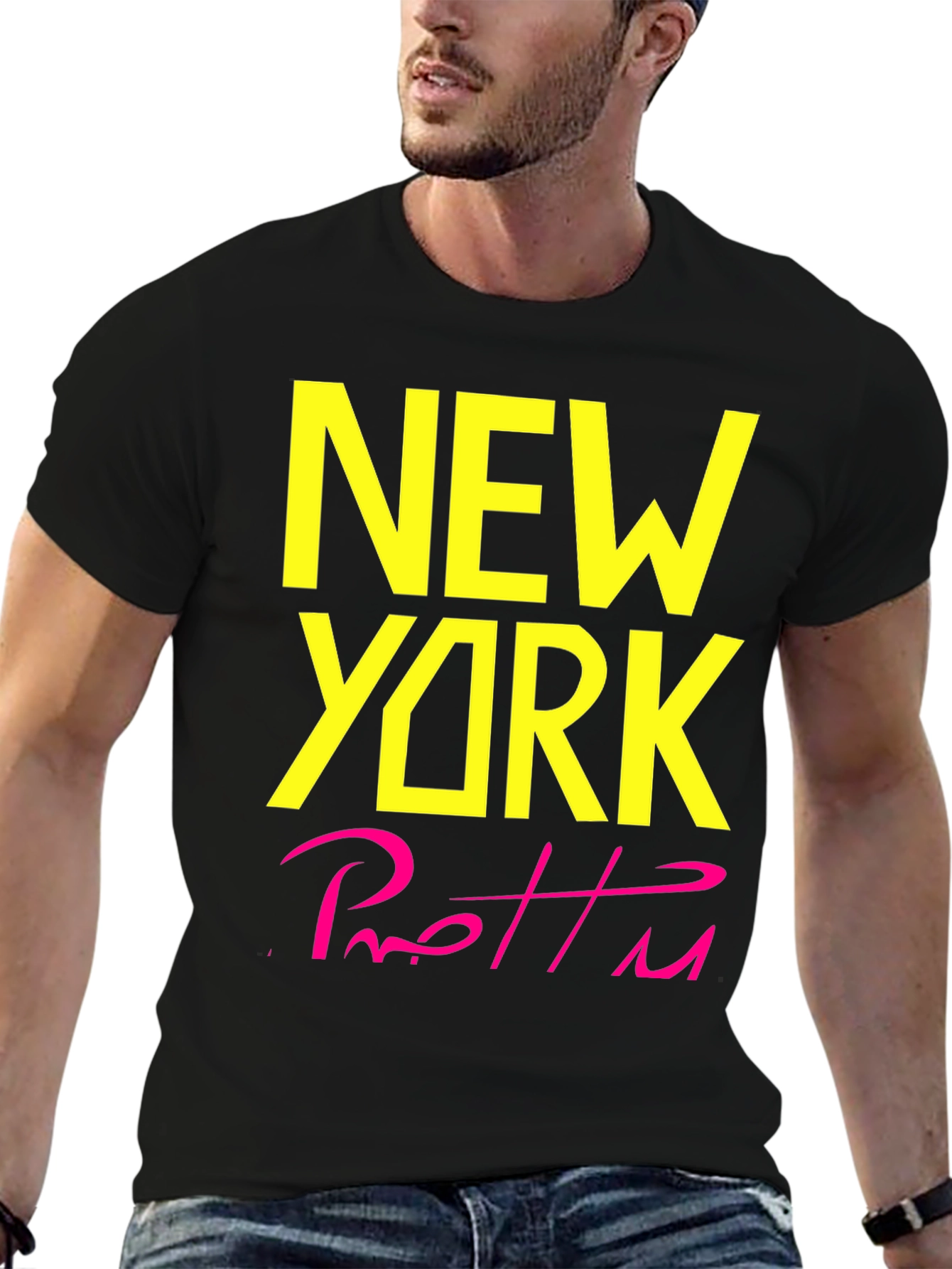 Black New York Pretty T-Shirt view 6