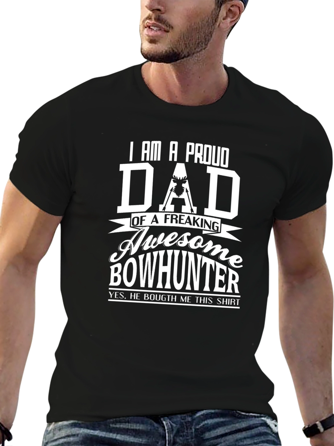 Proud Dad Bowhunter Graphic T-Shirt - 6