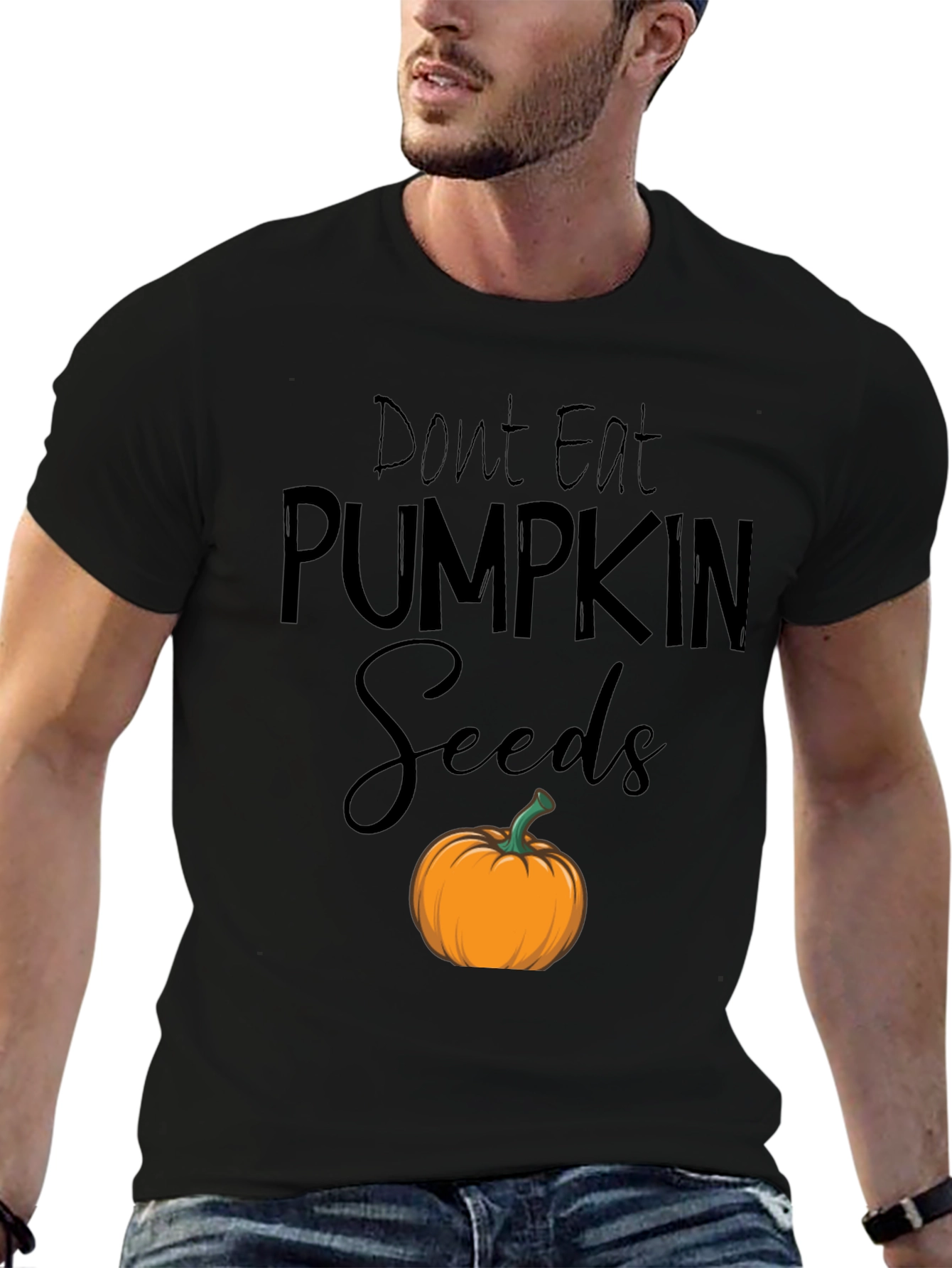 Black Don't Eat Pumpkin Seeds T-Shirt view 6