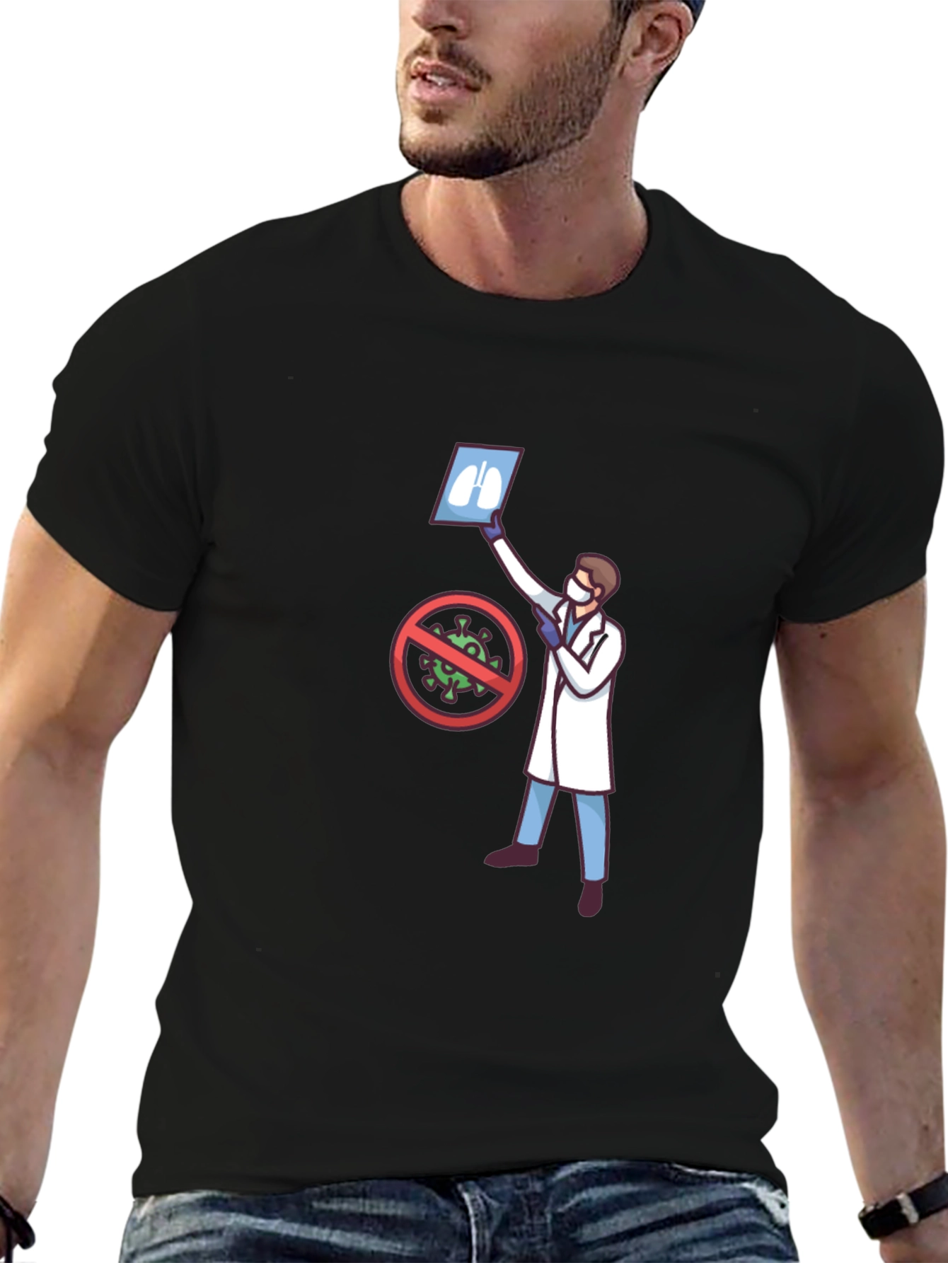 Doctor Graphic T-Shirt - Protect Lungs - 6