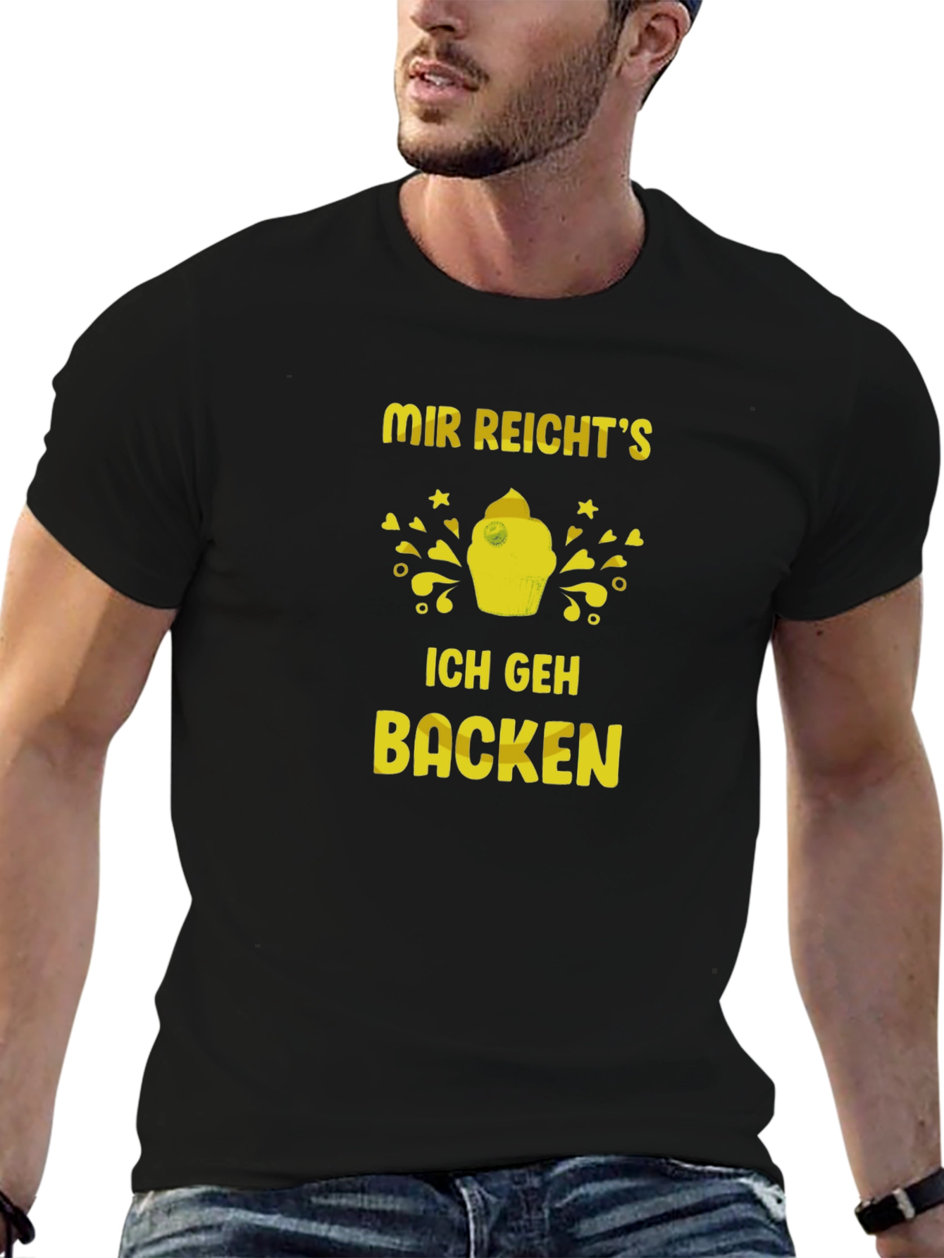 Black Baking T-Shirt: Mir Reicht's, Ich Geh Backen view 6