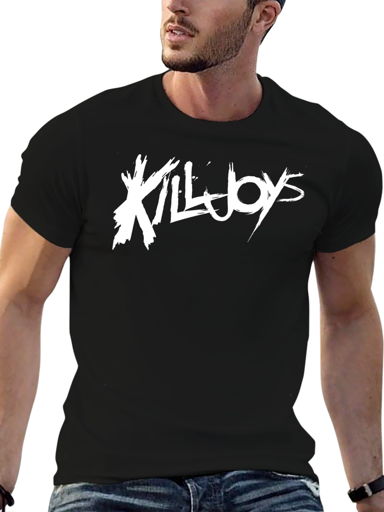 Black Killjoys Black Graphic Tee - Short Sleeve Crew Neck T-Shirt view 6