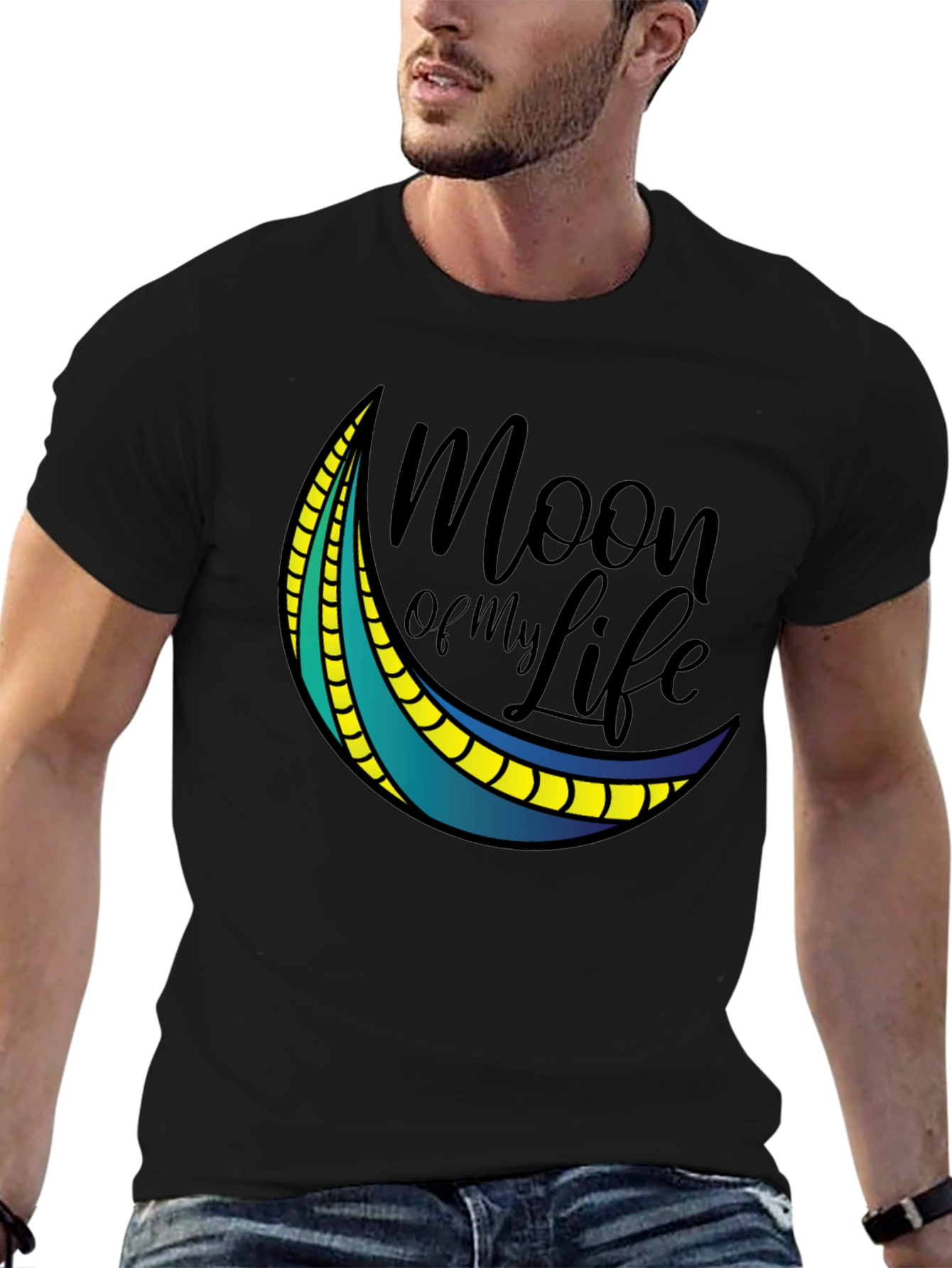 Black Moon of My Life Graphic Tee - Black T-Shirt view 6