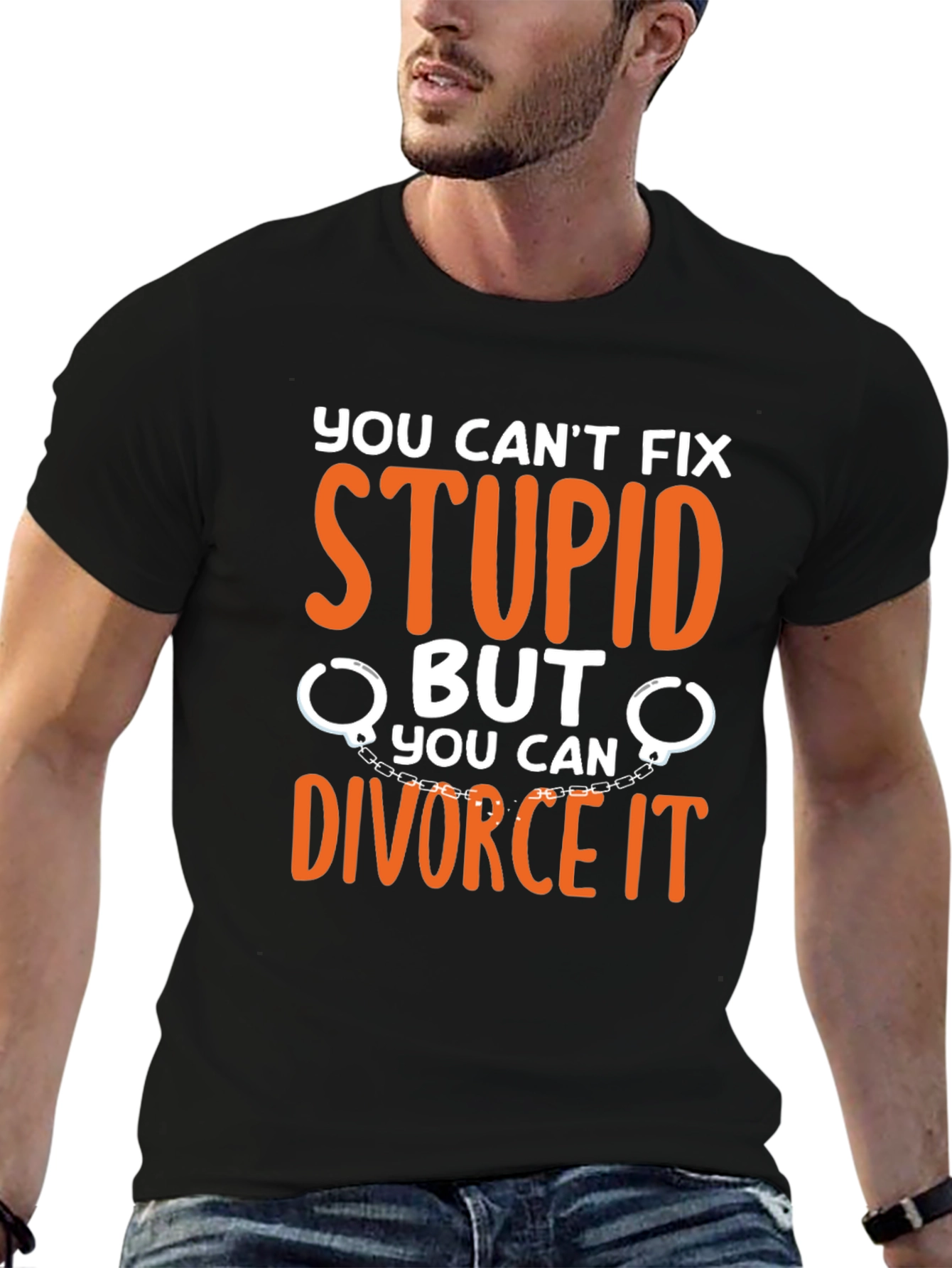 Black Divorce It T-Shirt view 6
